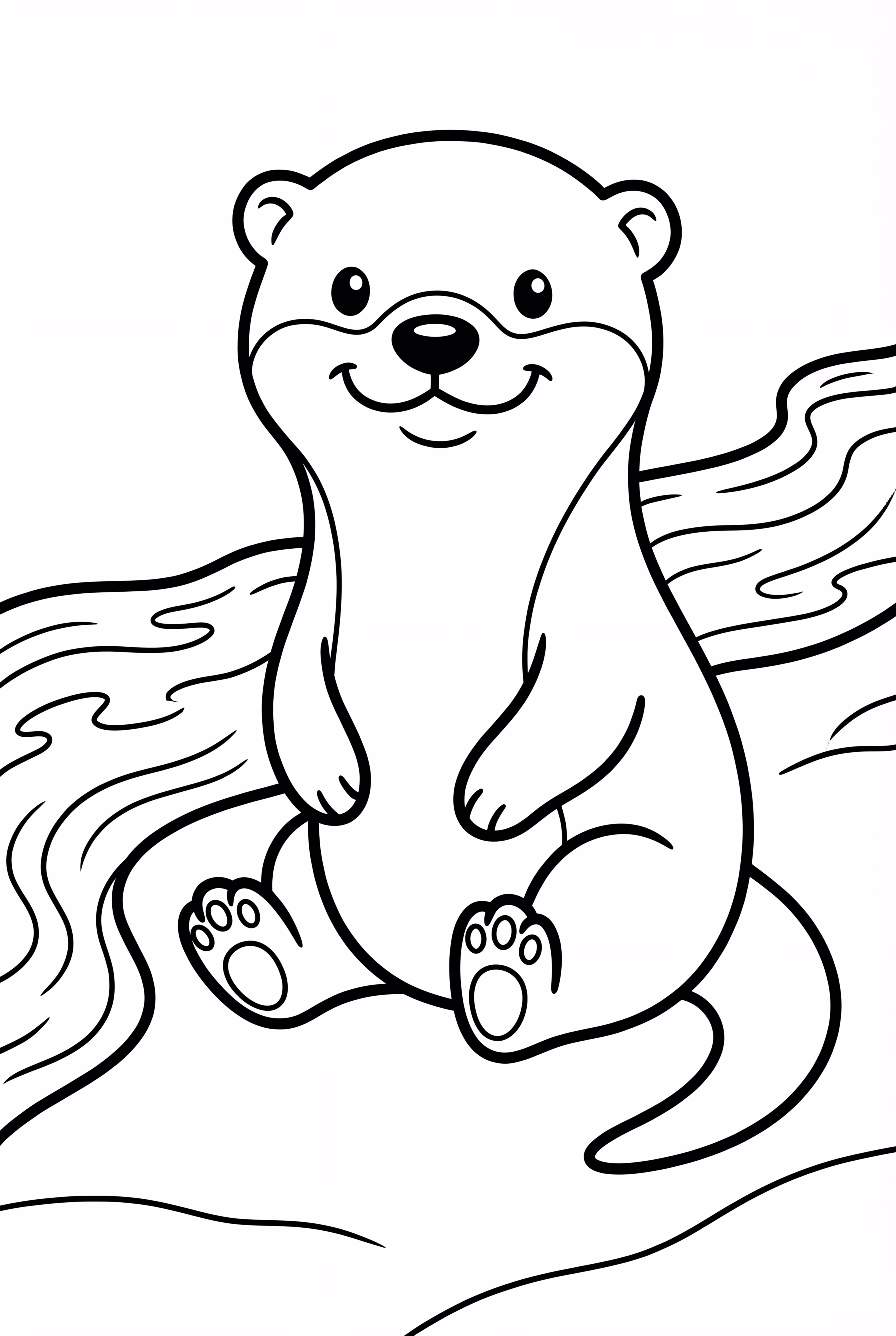 An Adopt Me Otter By The River