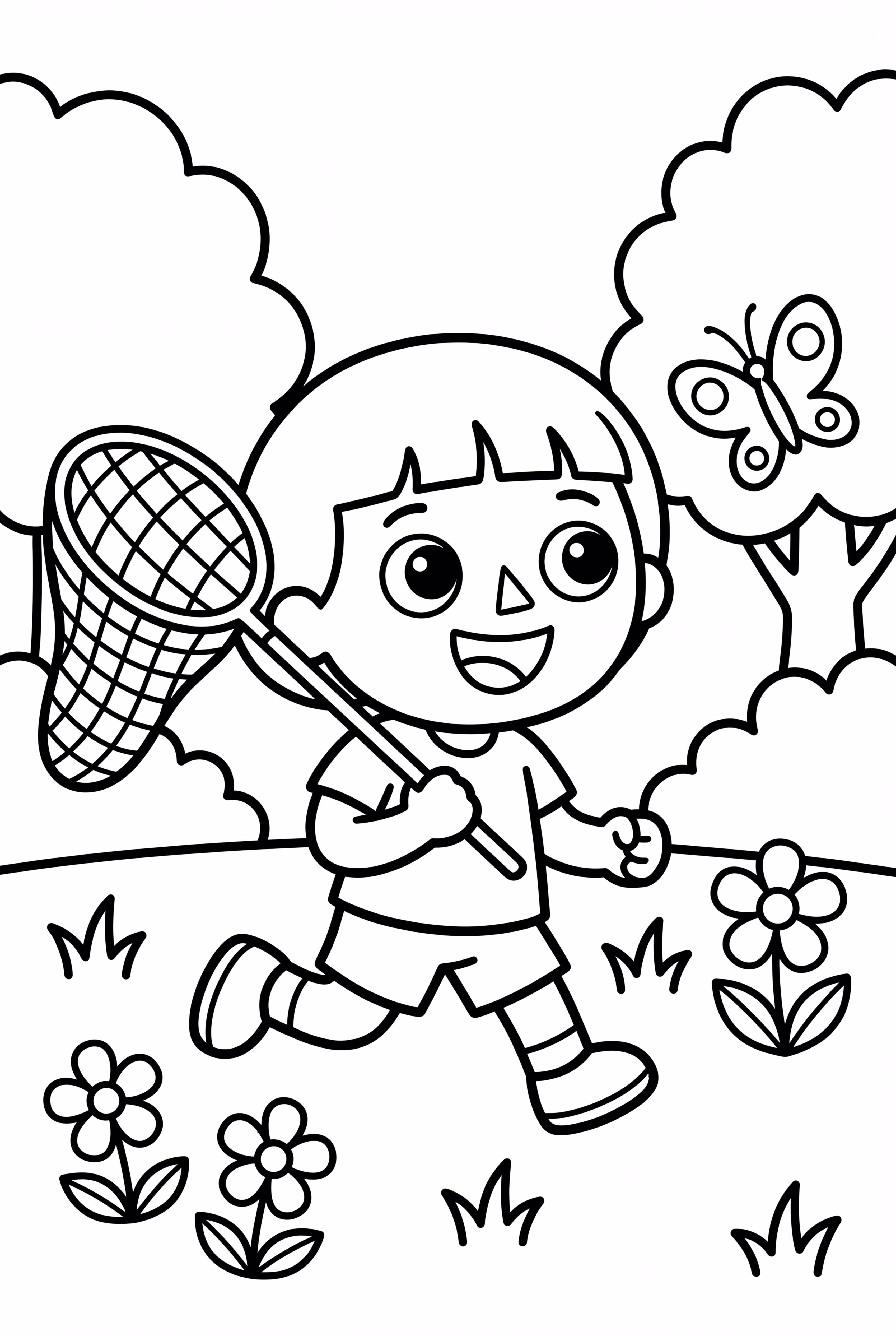 An Animal Crossing Player Catching Bugs With A Net