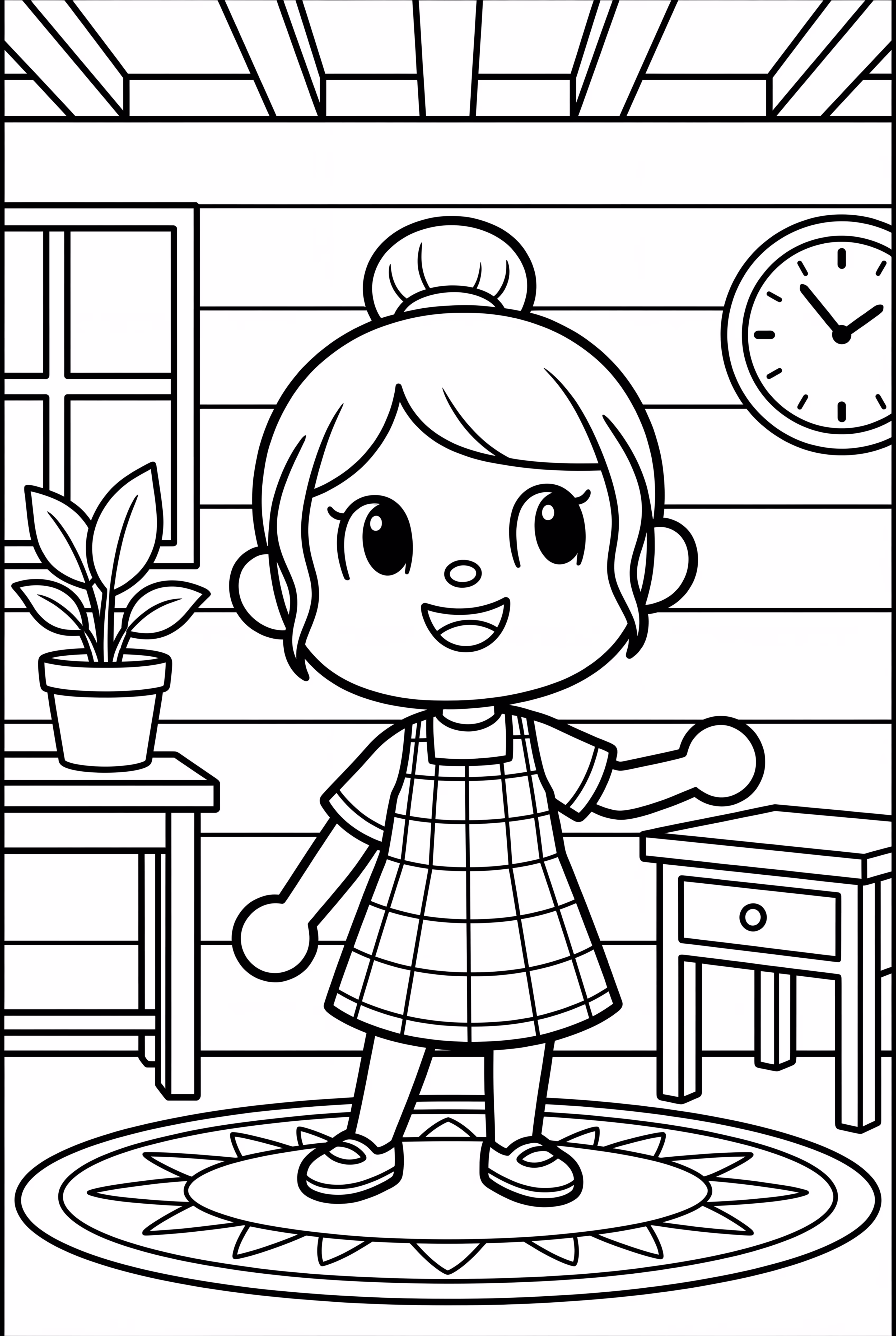 An Animal Crossing Player Decorating Their House