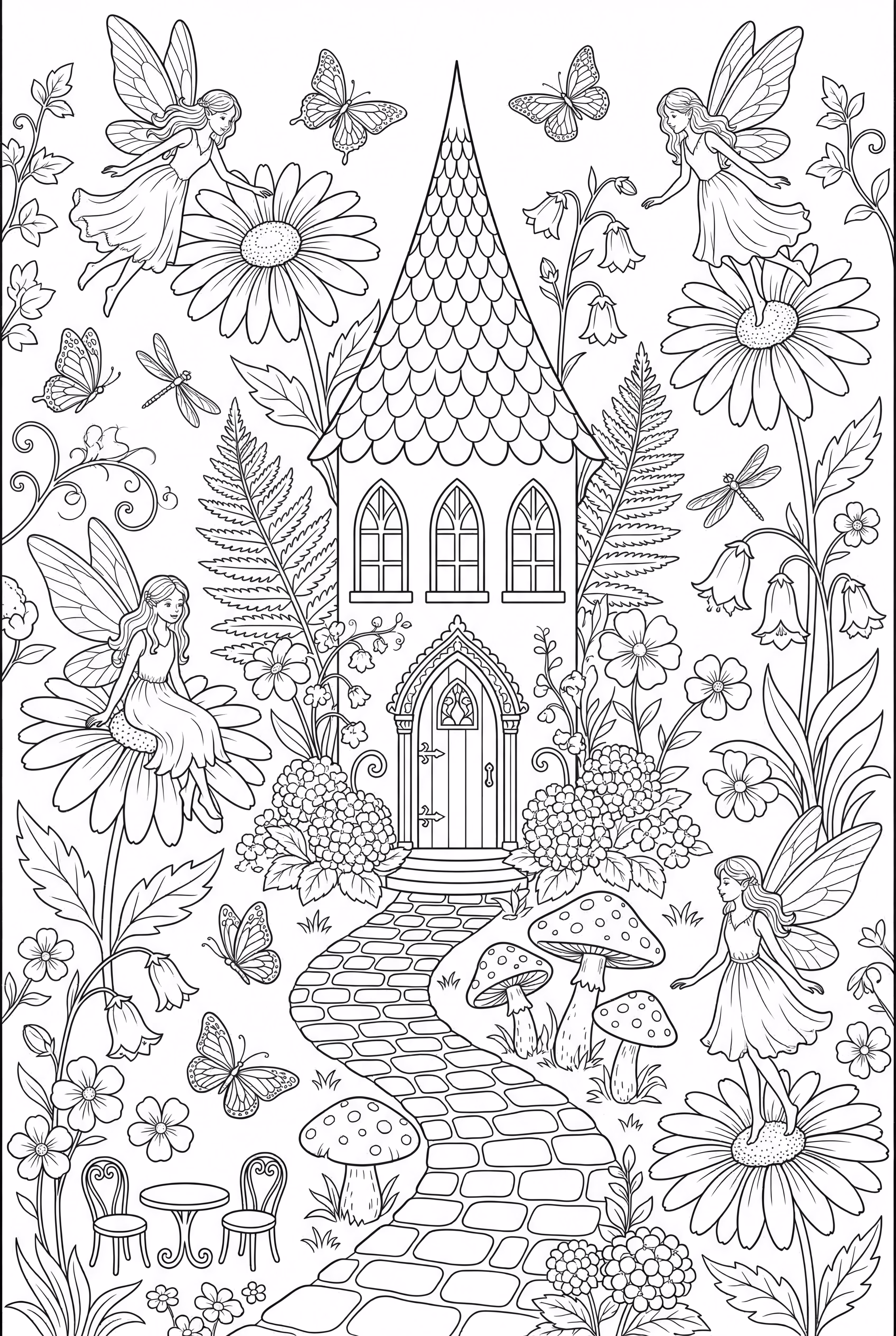 An Elaborate Summer Fairy Garden