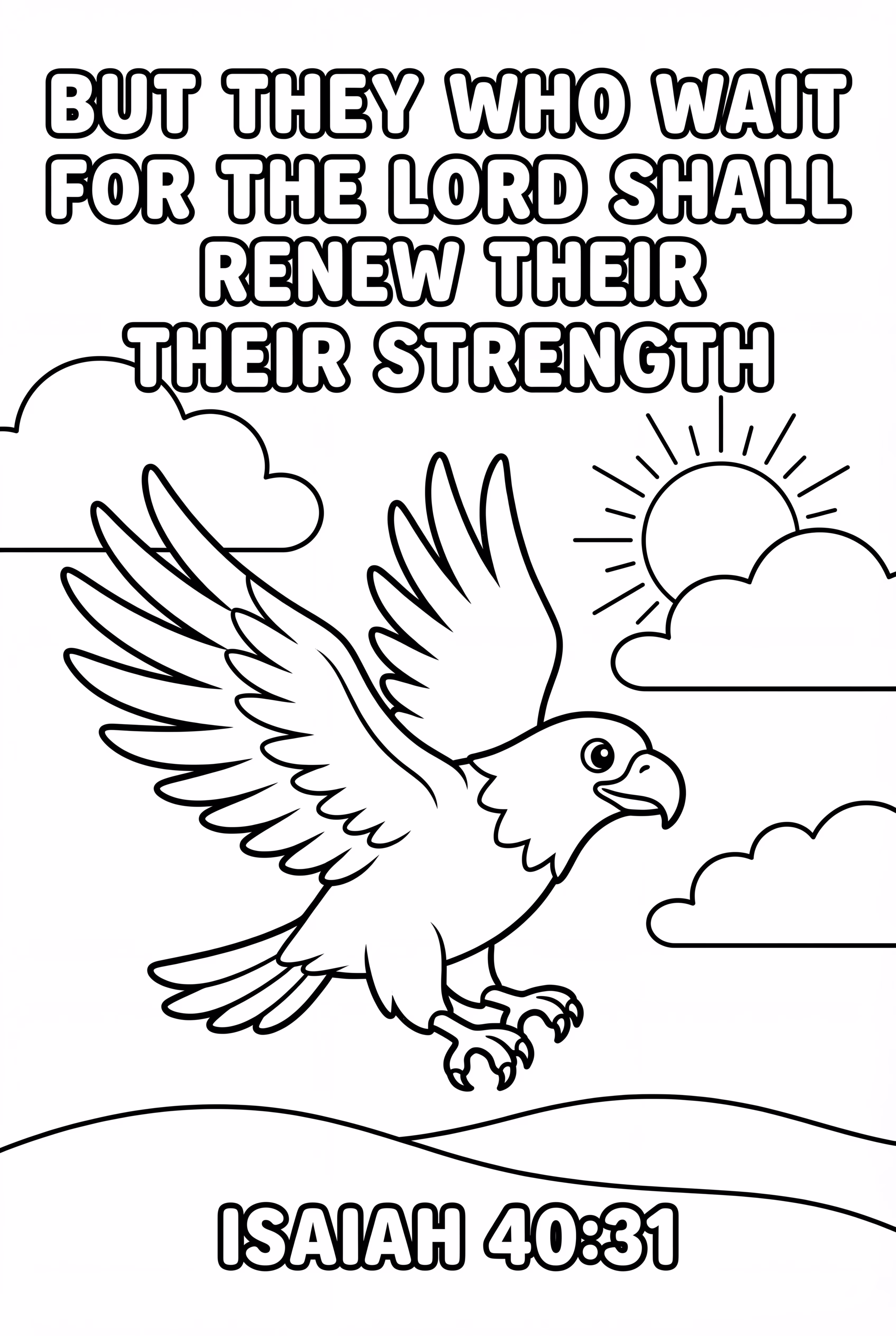 An Inspirational Bible Verse With A Soaring Eagle