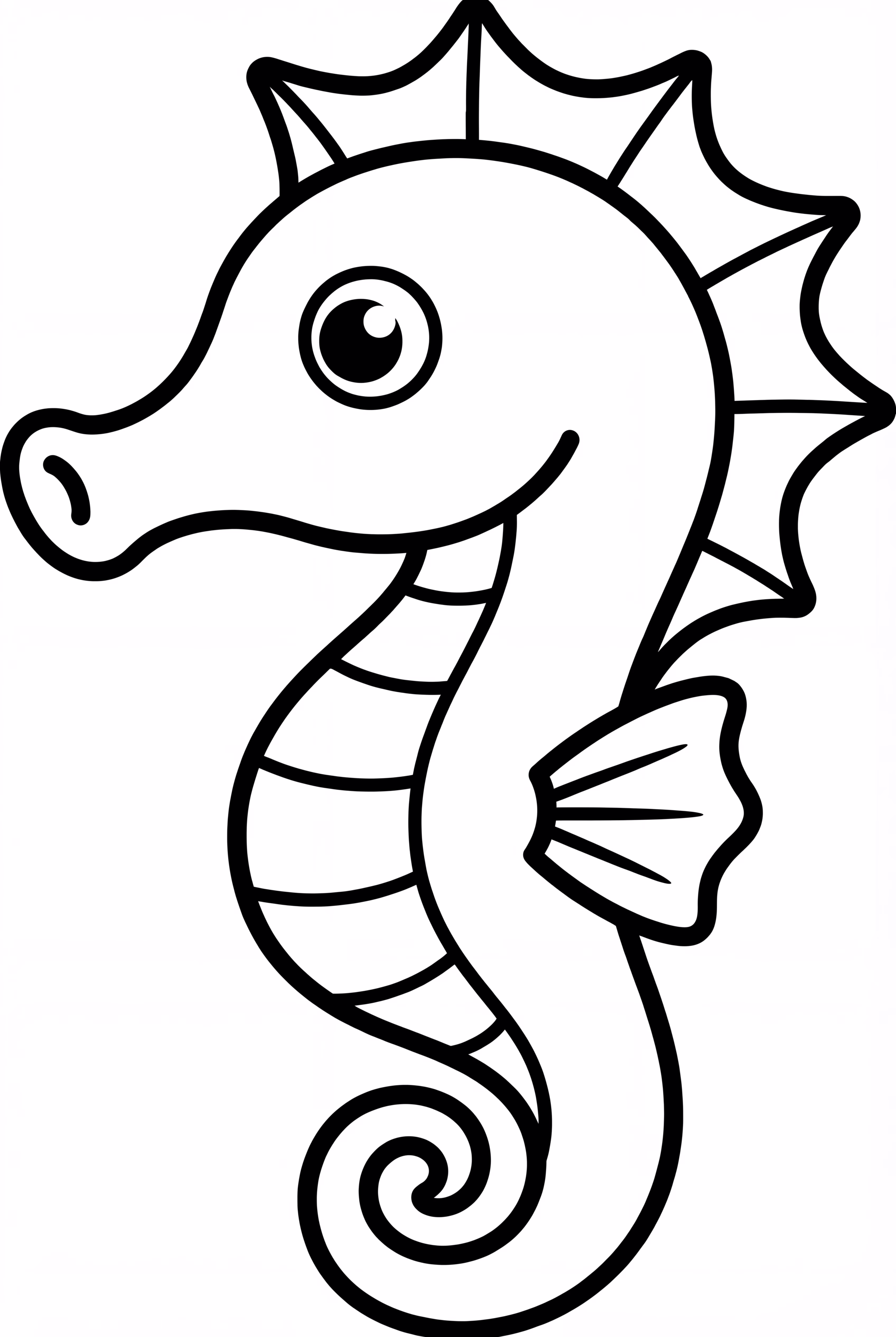 An Ocean Seahorse Hiding