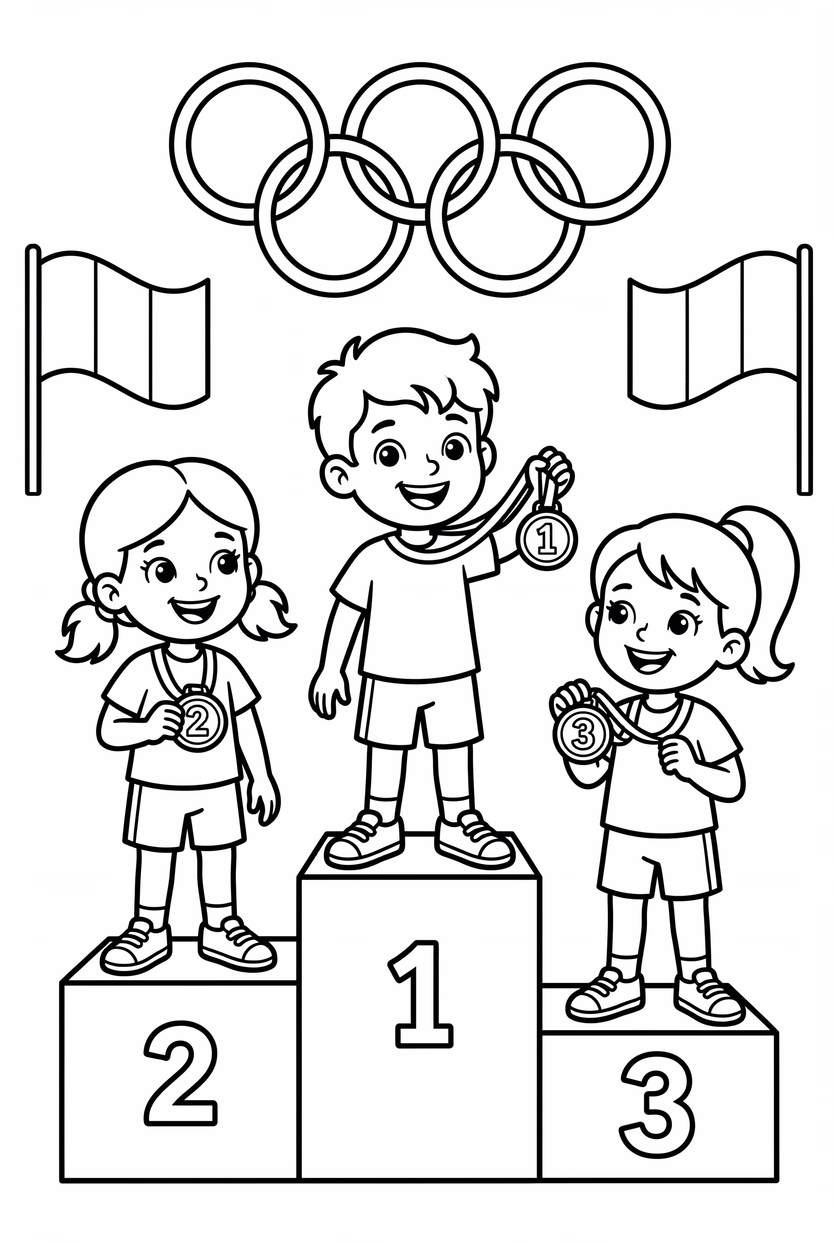 An Olympics Medal Ceremony