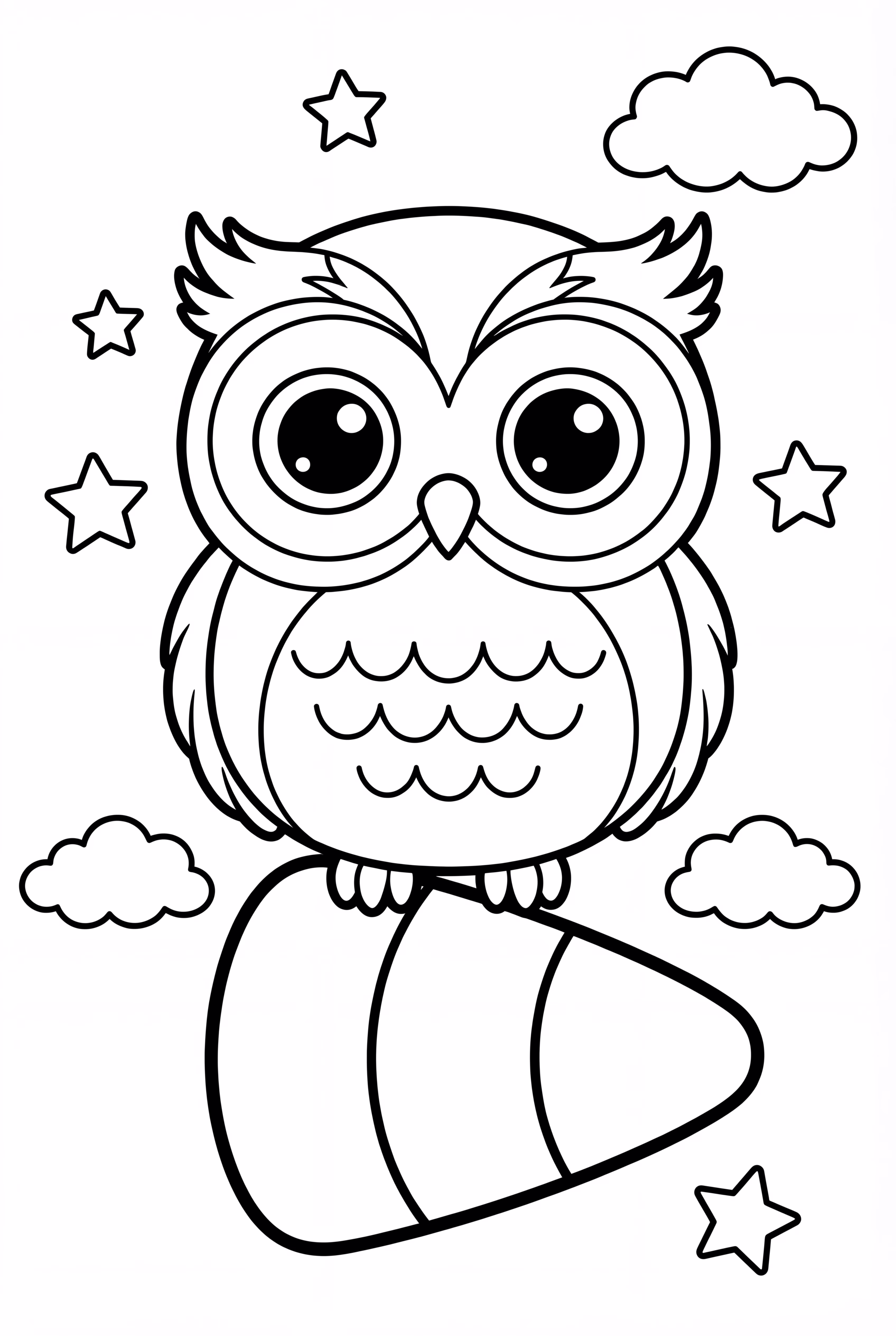 An Owl Perched On A Candy Corn