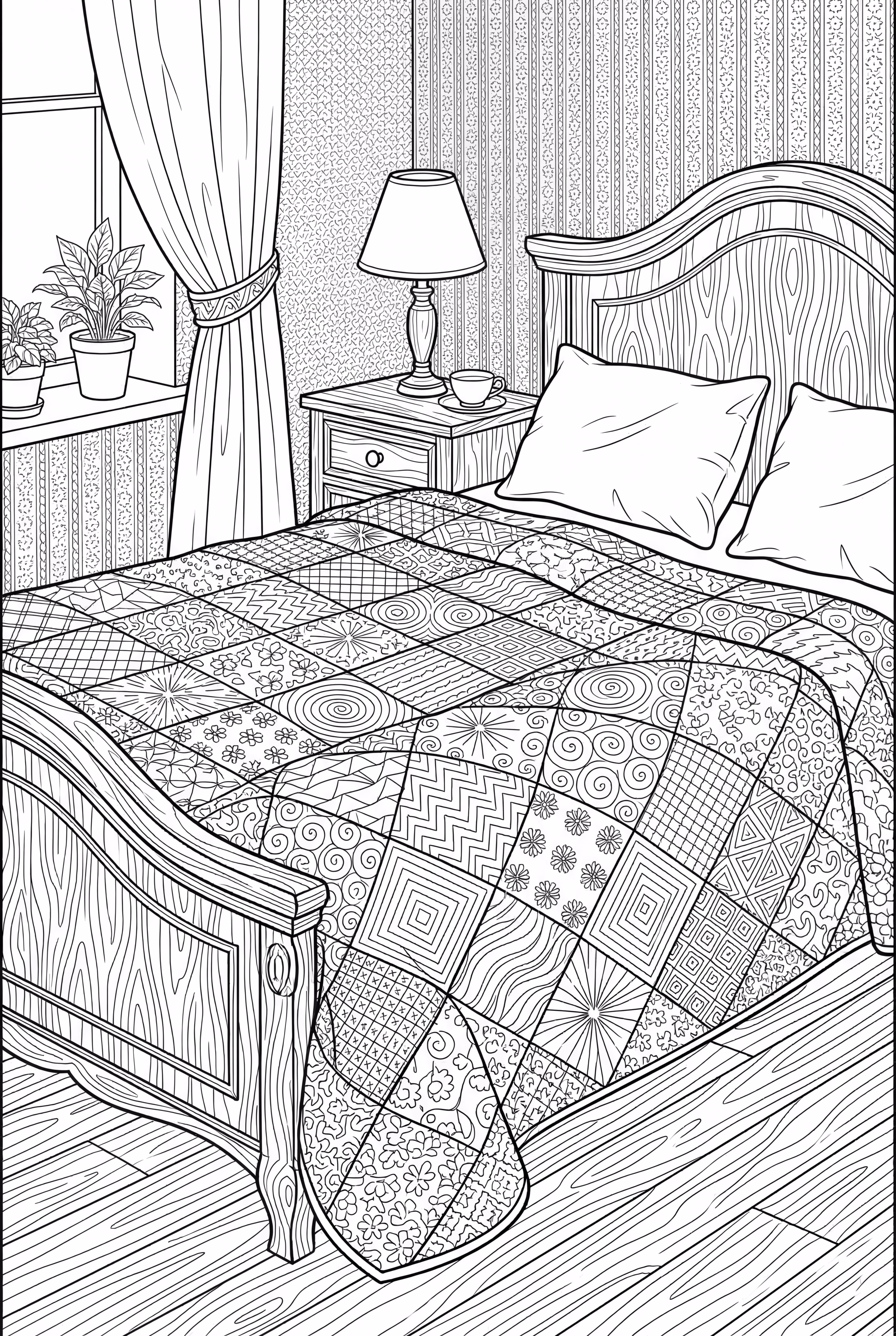 Un patrón de edredón de patchwork ultra acogedor