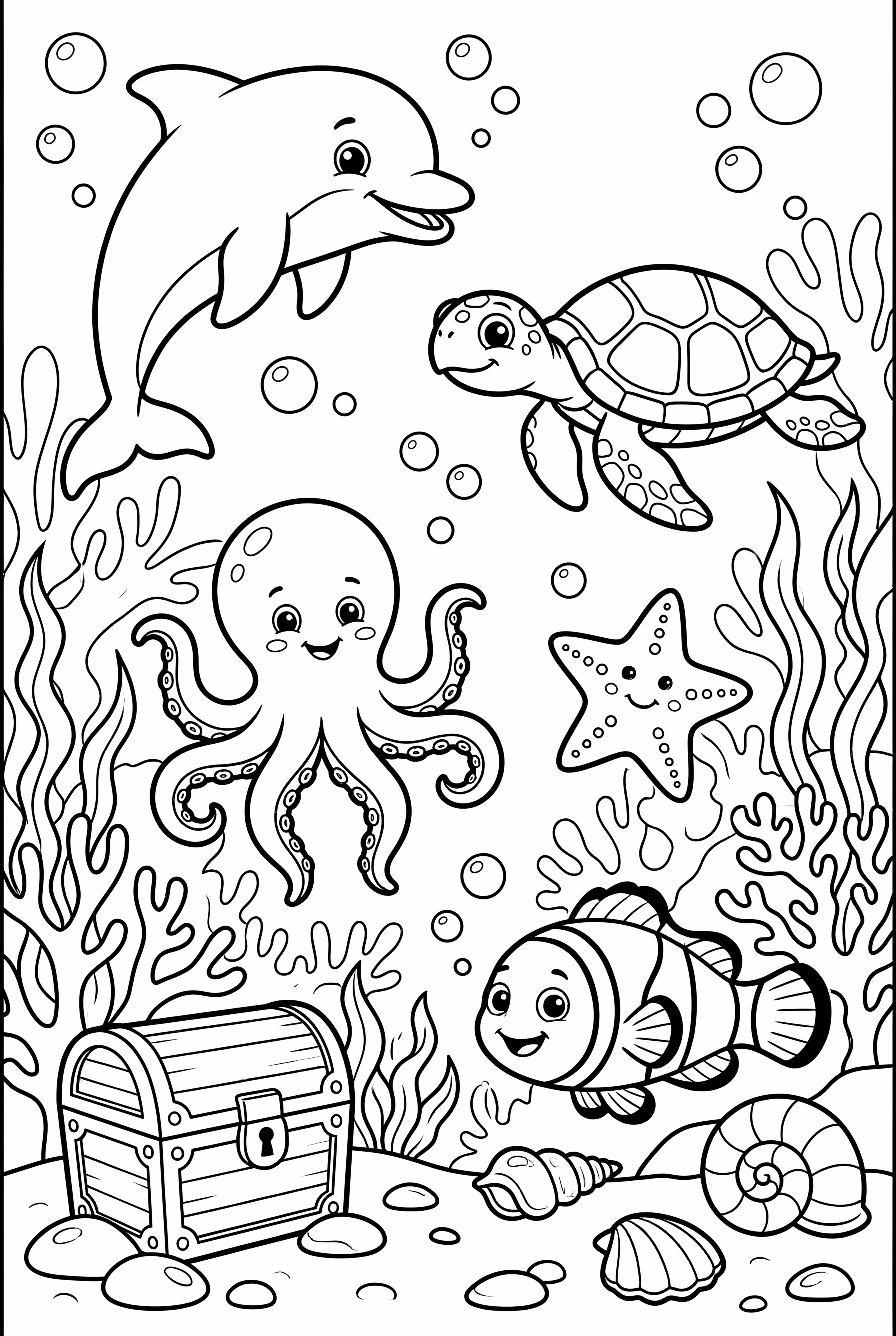 An Underwater Scene With Adopt Me Ocean Pets