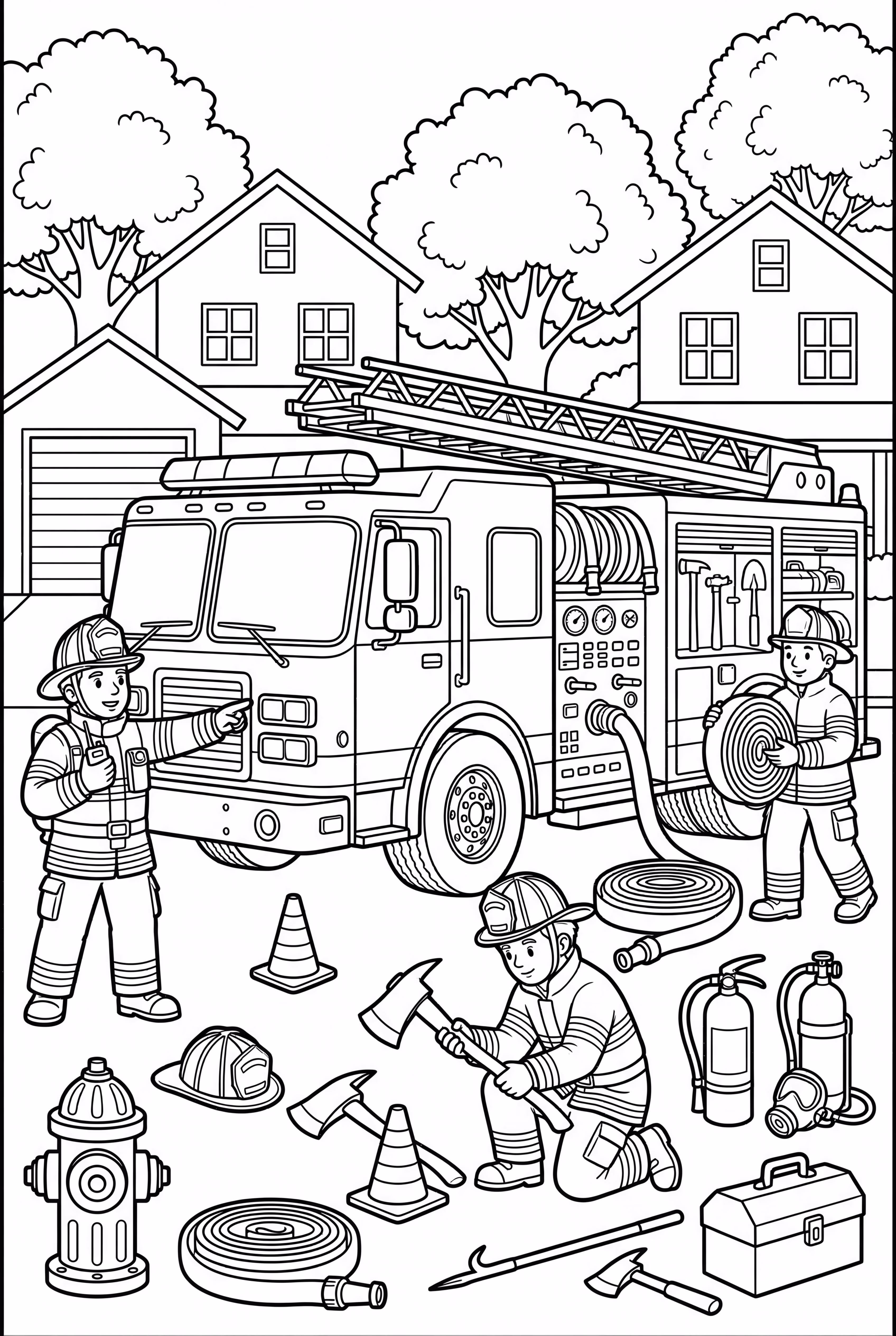 Anatomie eines Feuersicherheits-Feuerwehrfahrzeugs