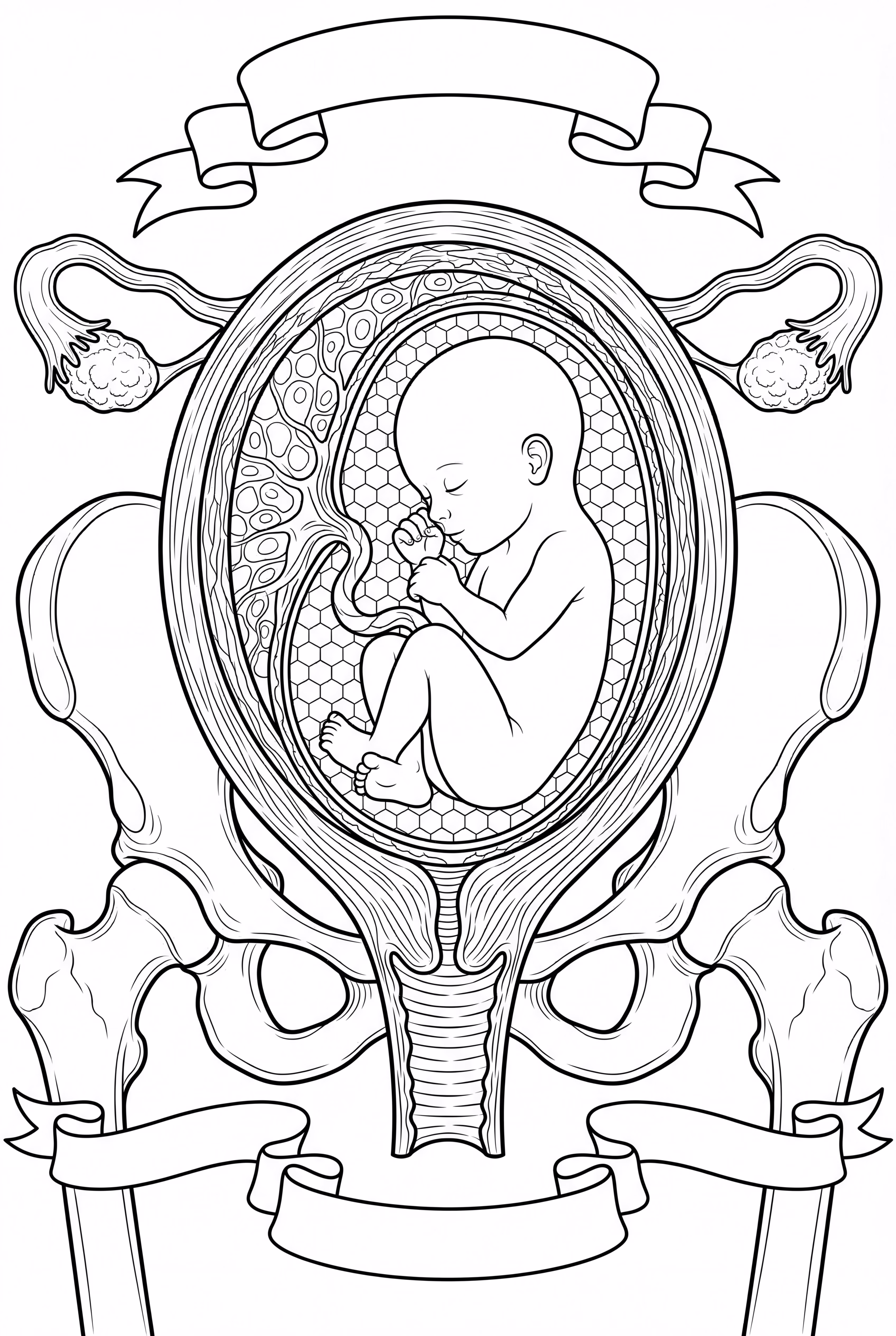 Anatomie d'un utérus enceinte