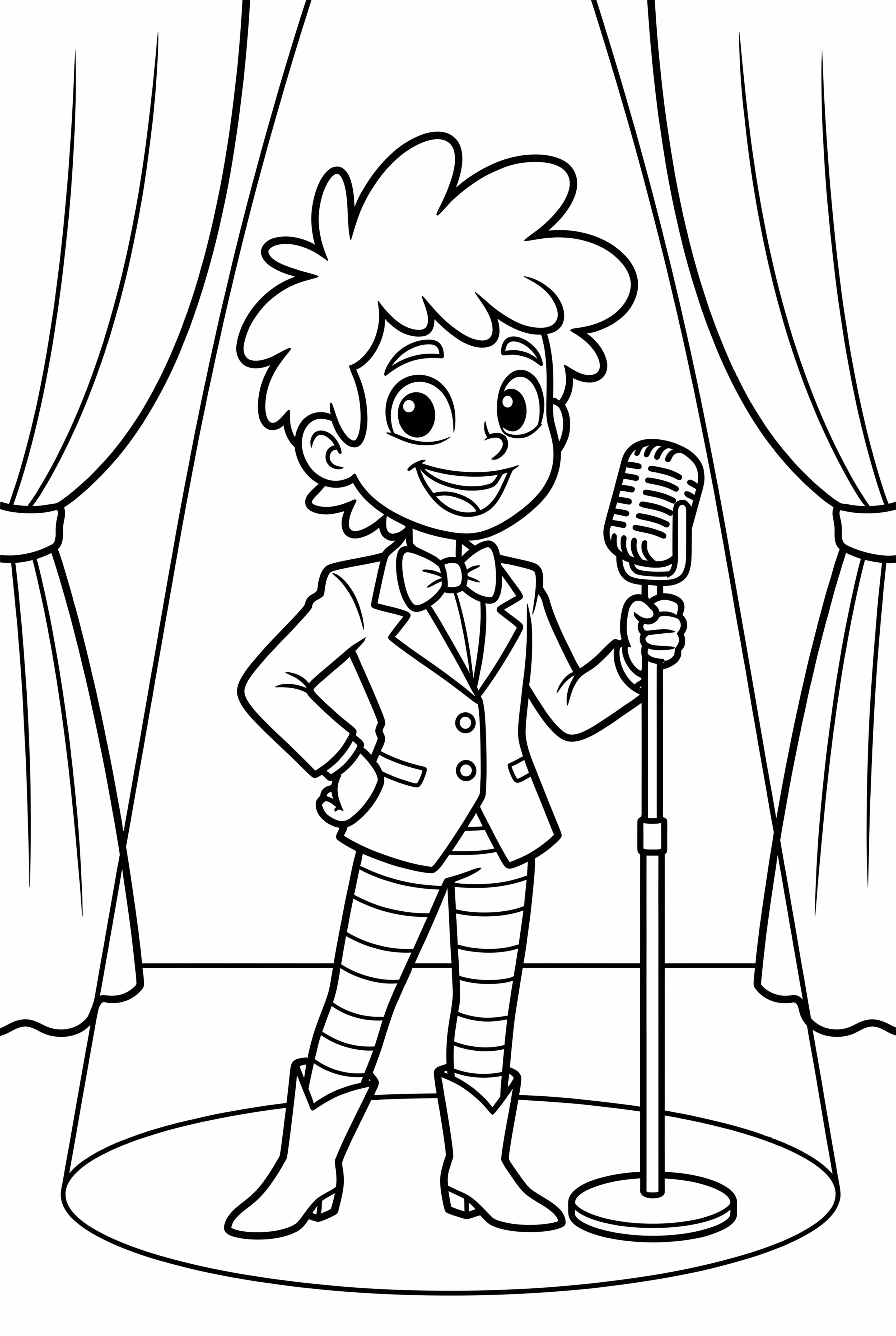 Angel Dust en el escenario en el Hazbin Hotel