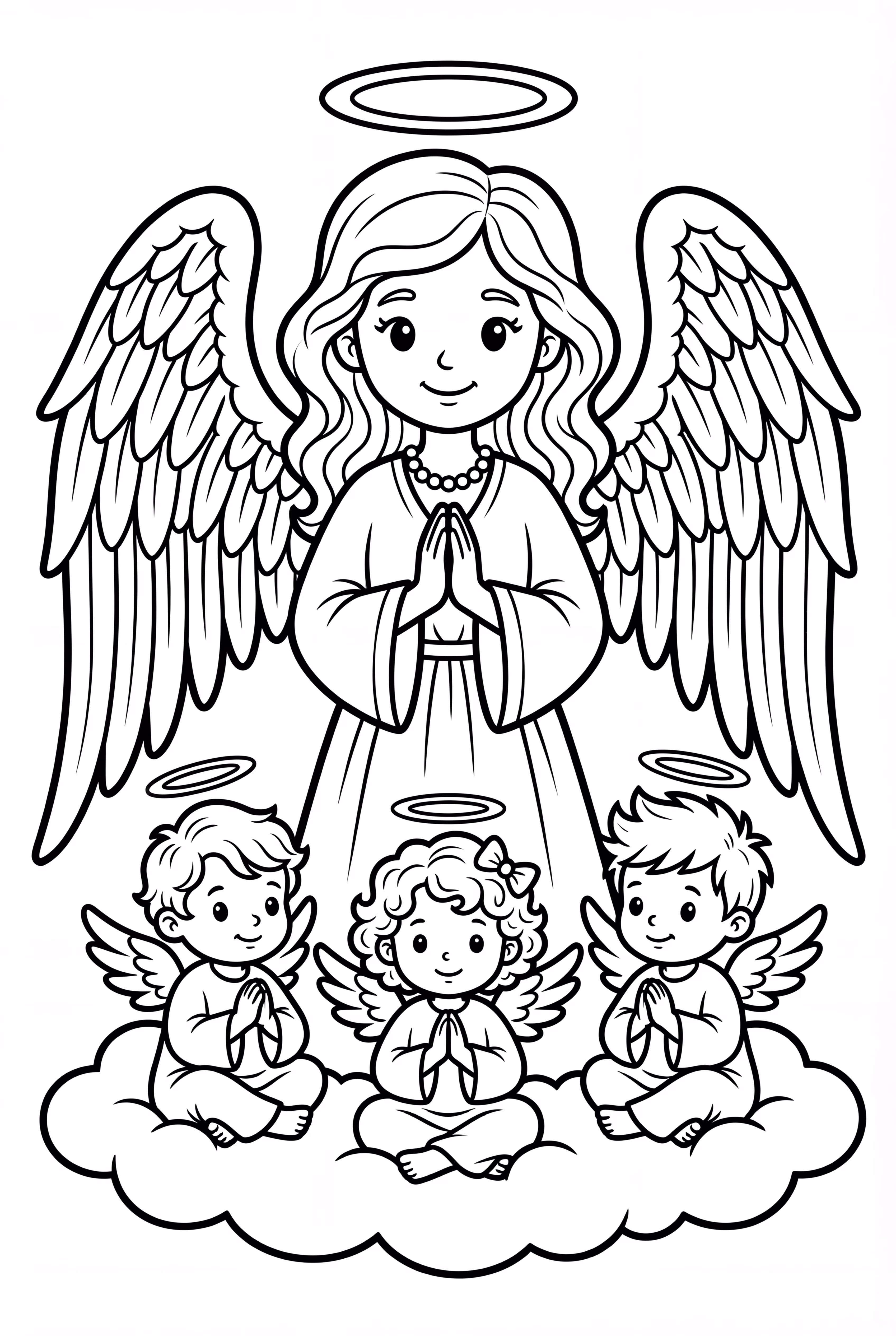 천사가 작은 천사들을 가르치다