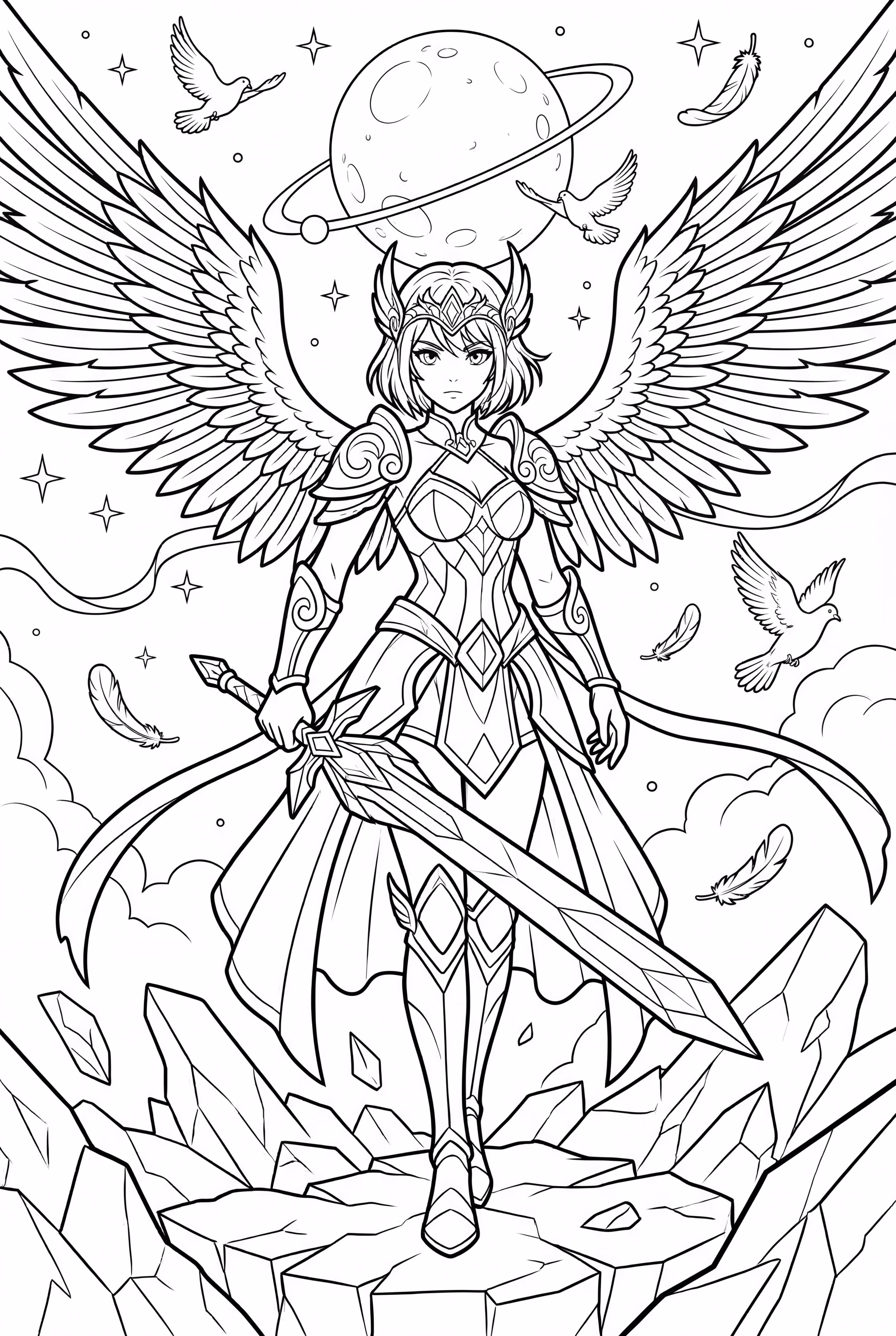 애니메이션 천사 전사 전투-2