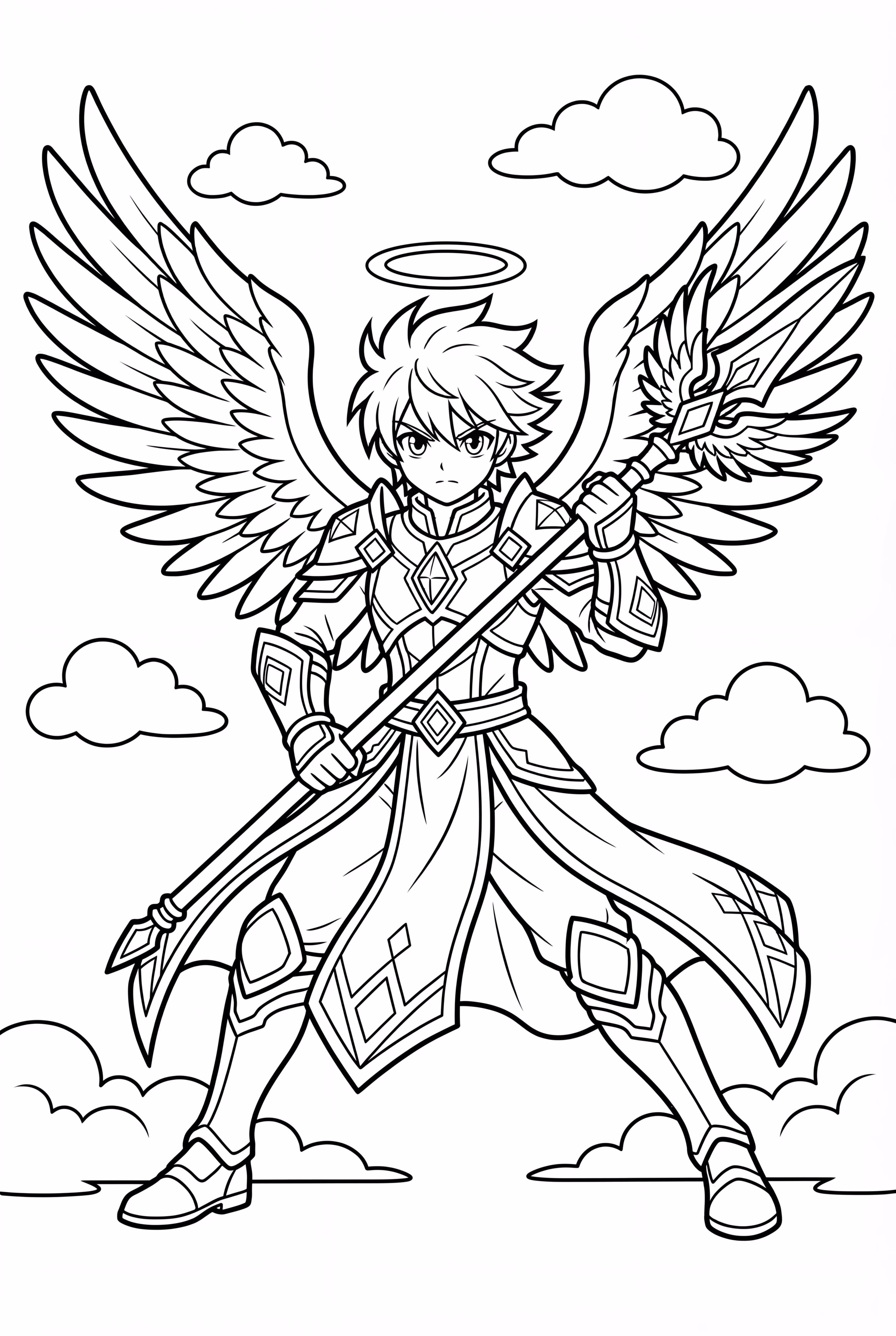 Anime Anjo Guerreiro Batalha