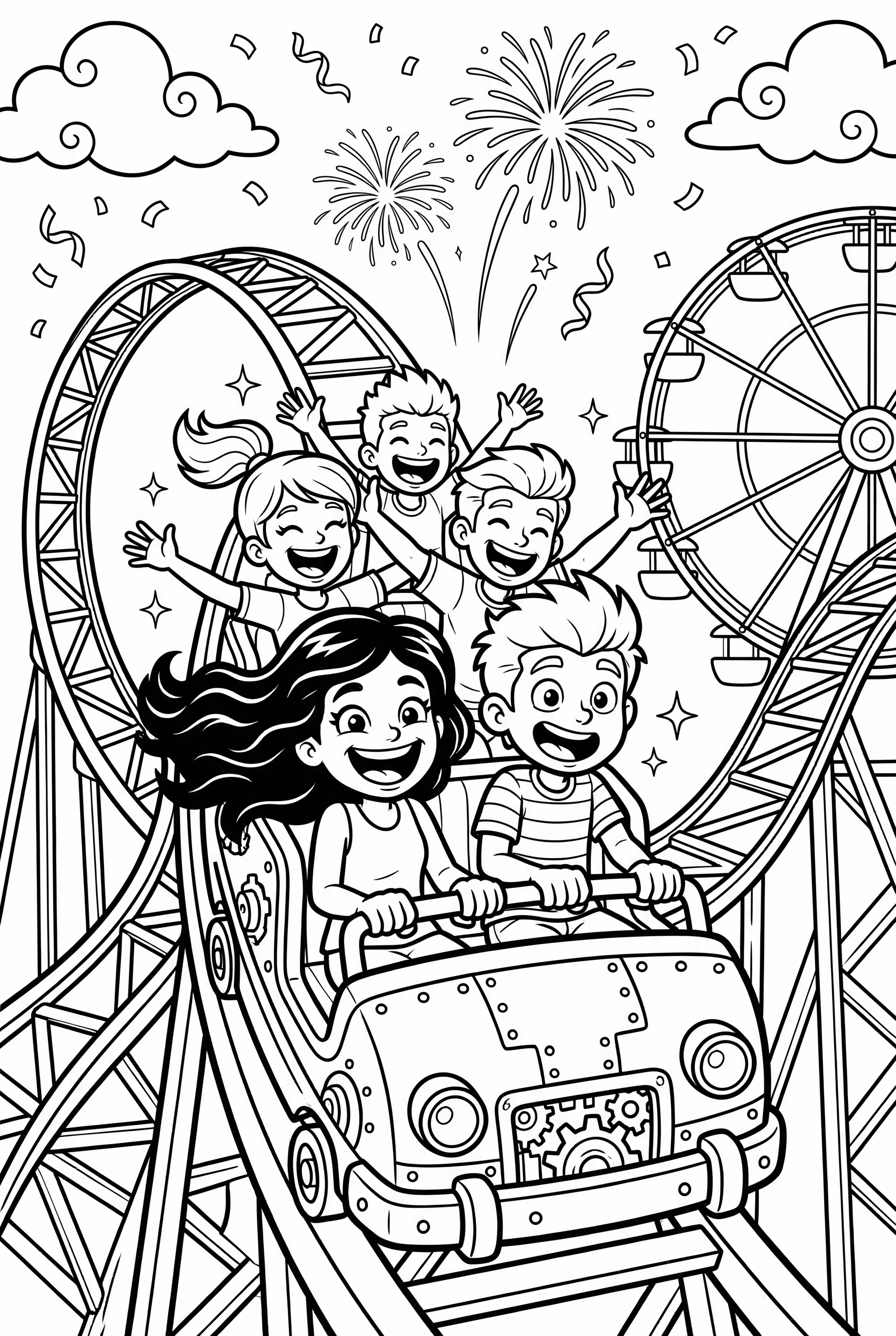Aphmau And Friends On A Rollercoaster