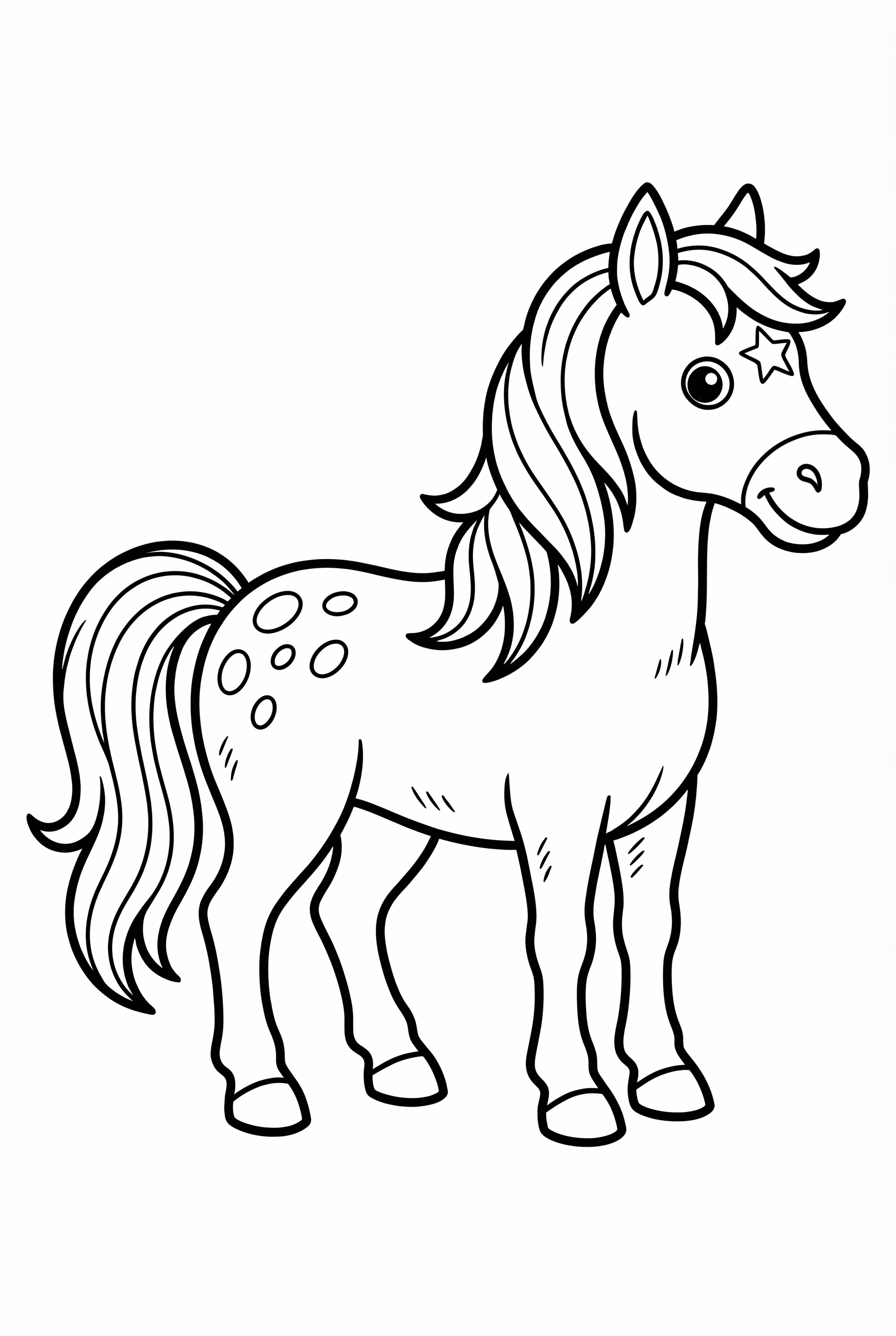 Appaloosa-Pferd mit Sternmarkierungen