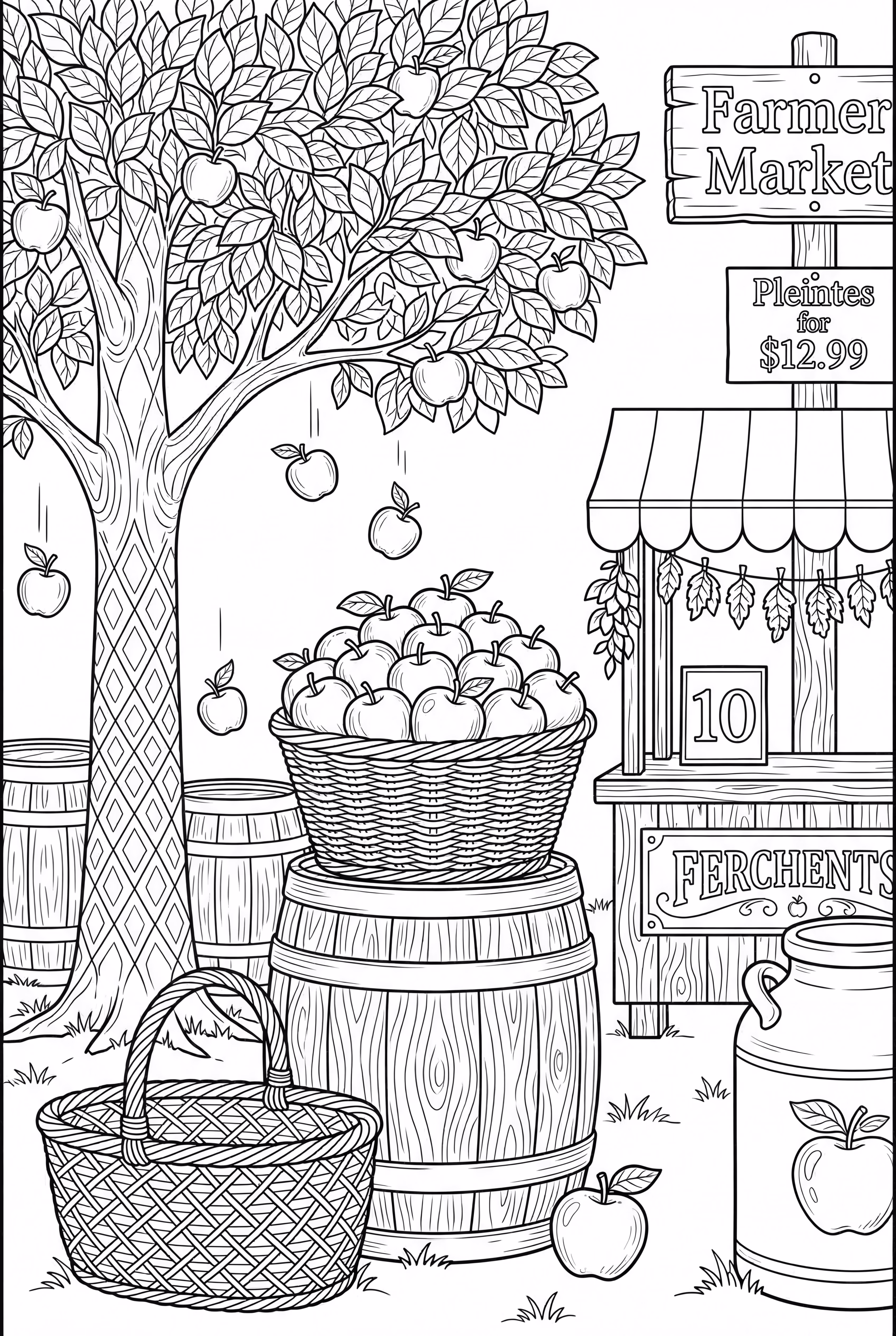 Apple Basket at the Farmers Market-2