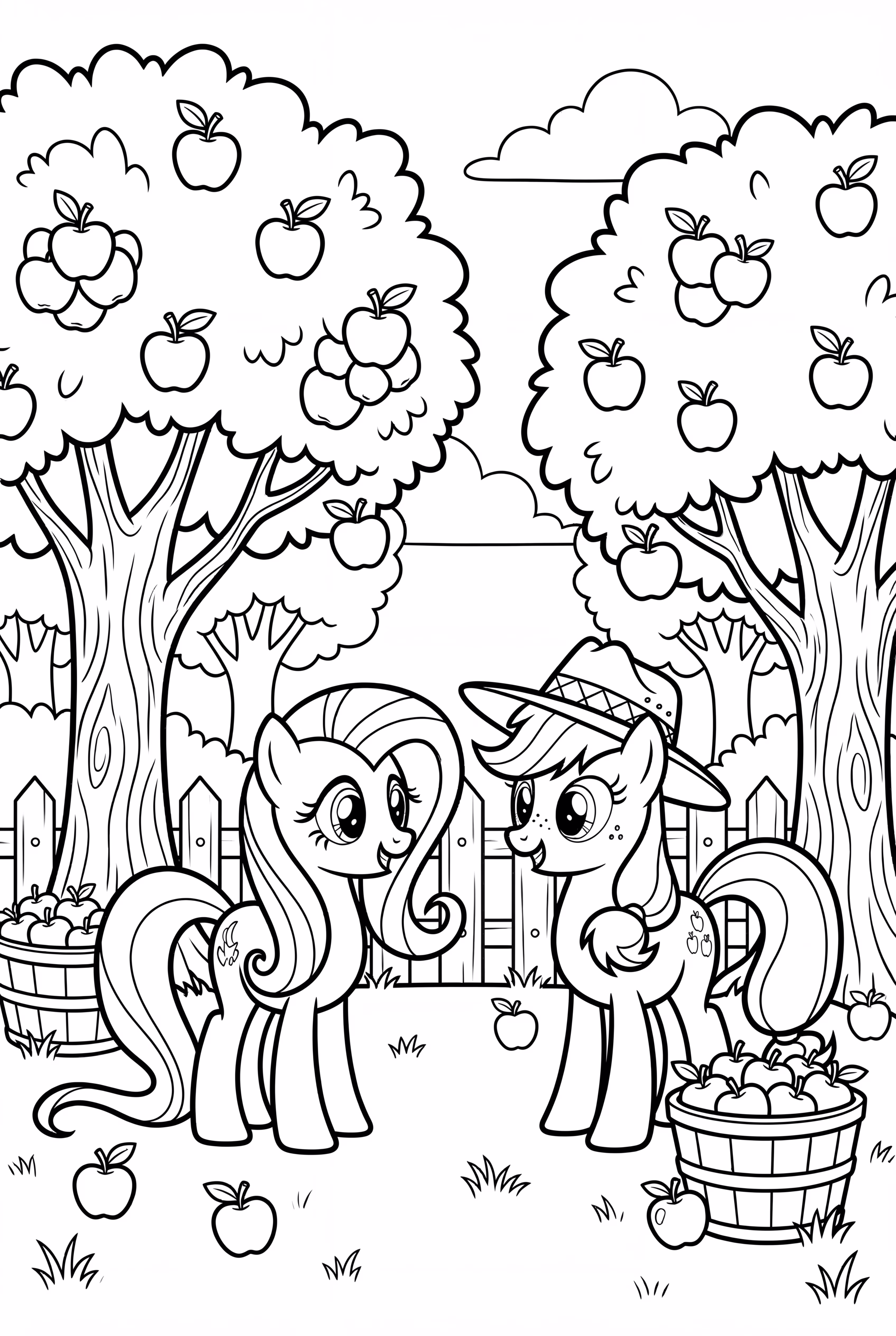 Applejack mit Freunden auf einem Feld-2