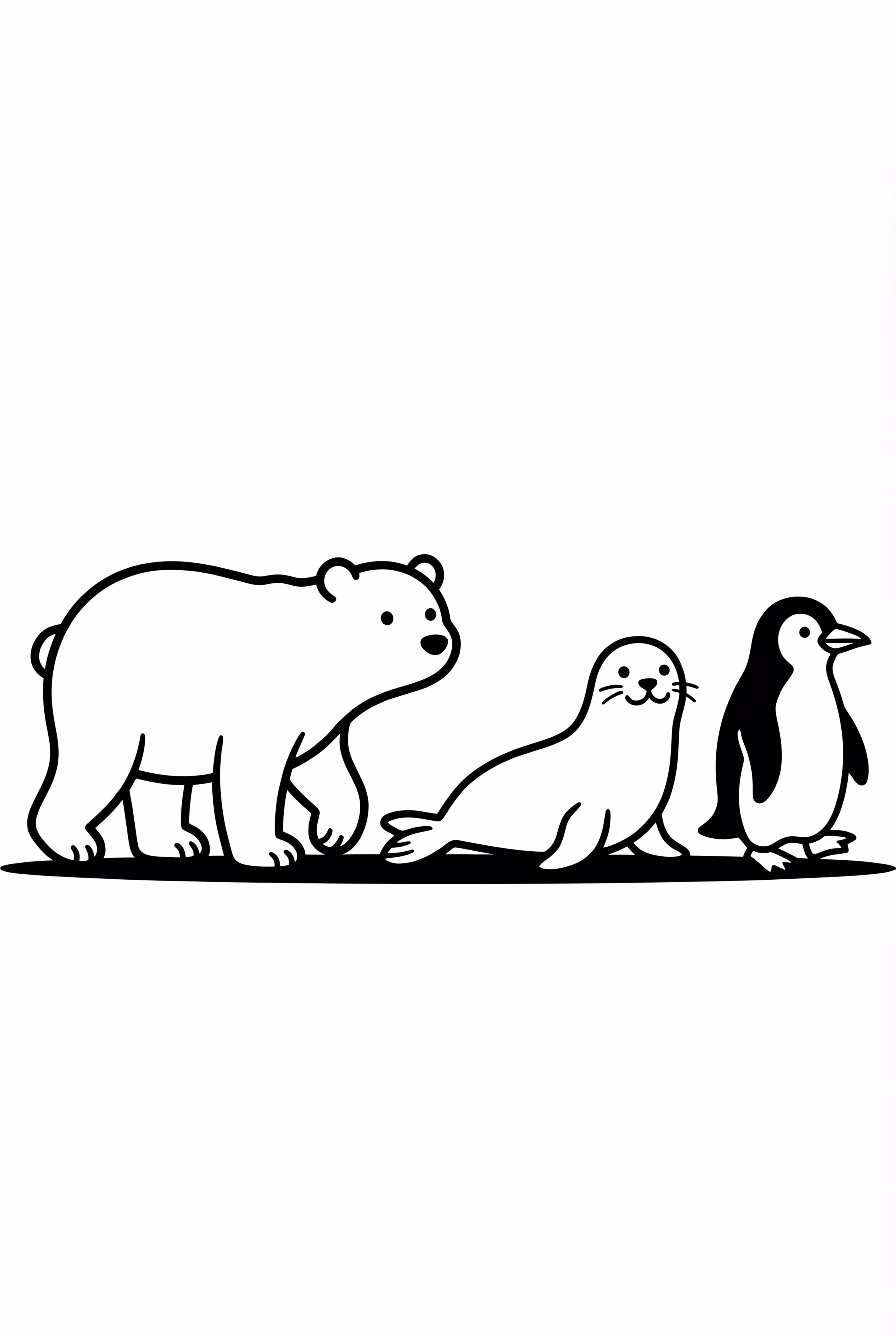 Arctic Animals Following a Simple Path