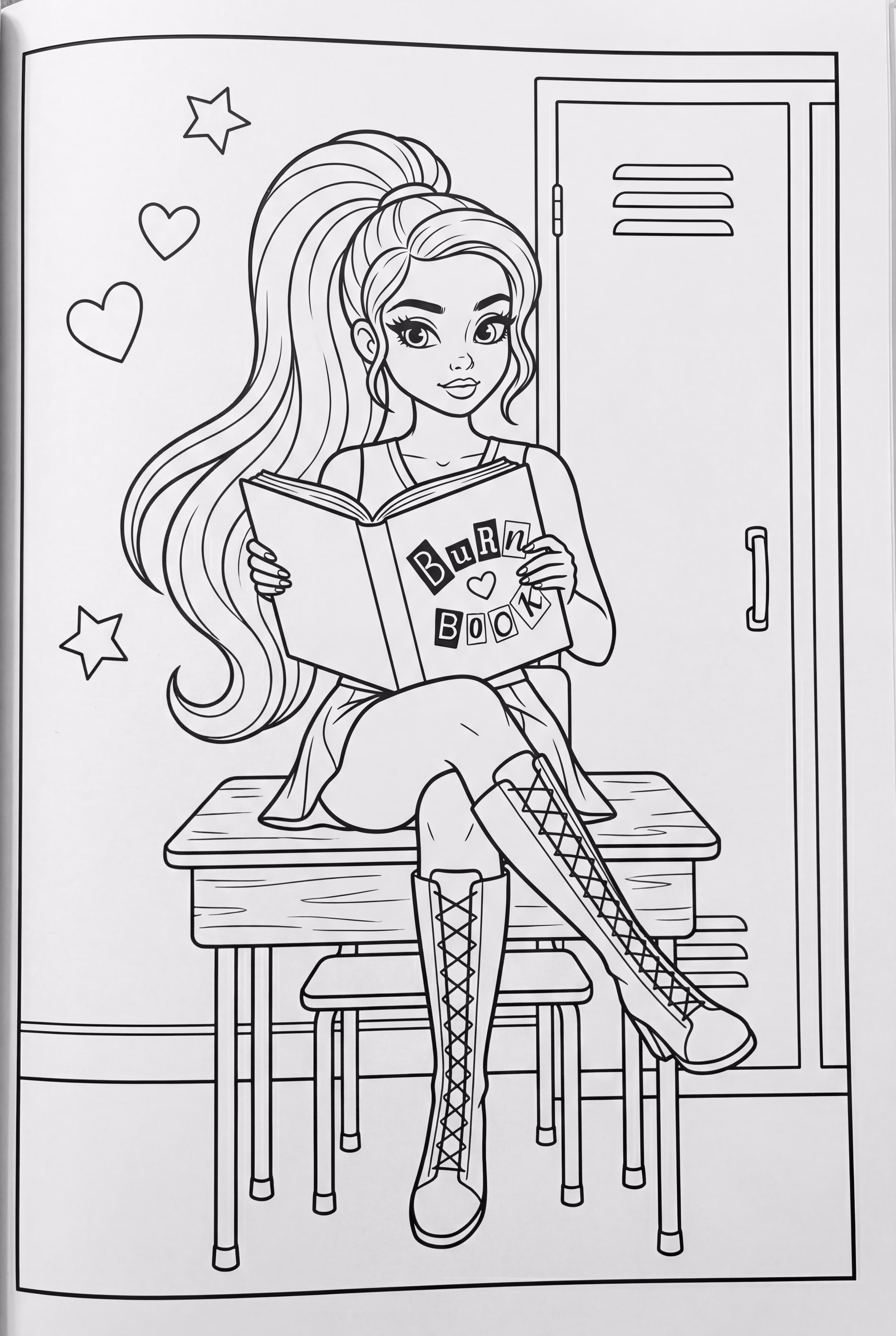 Ariana Grande In Thank U Next Burn Book Scene