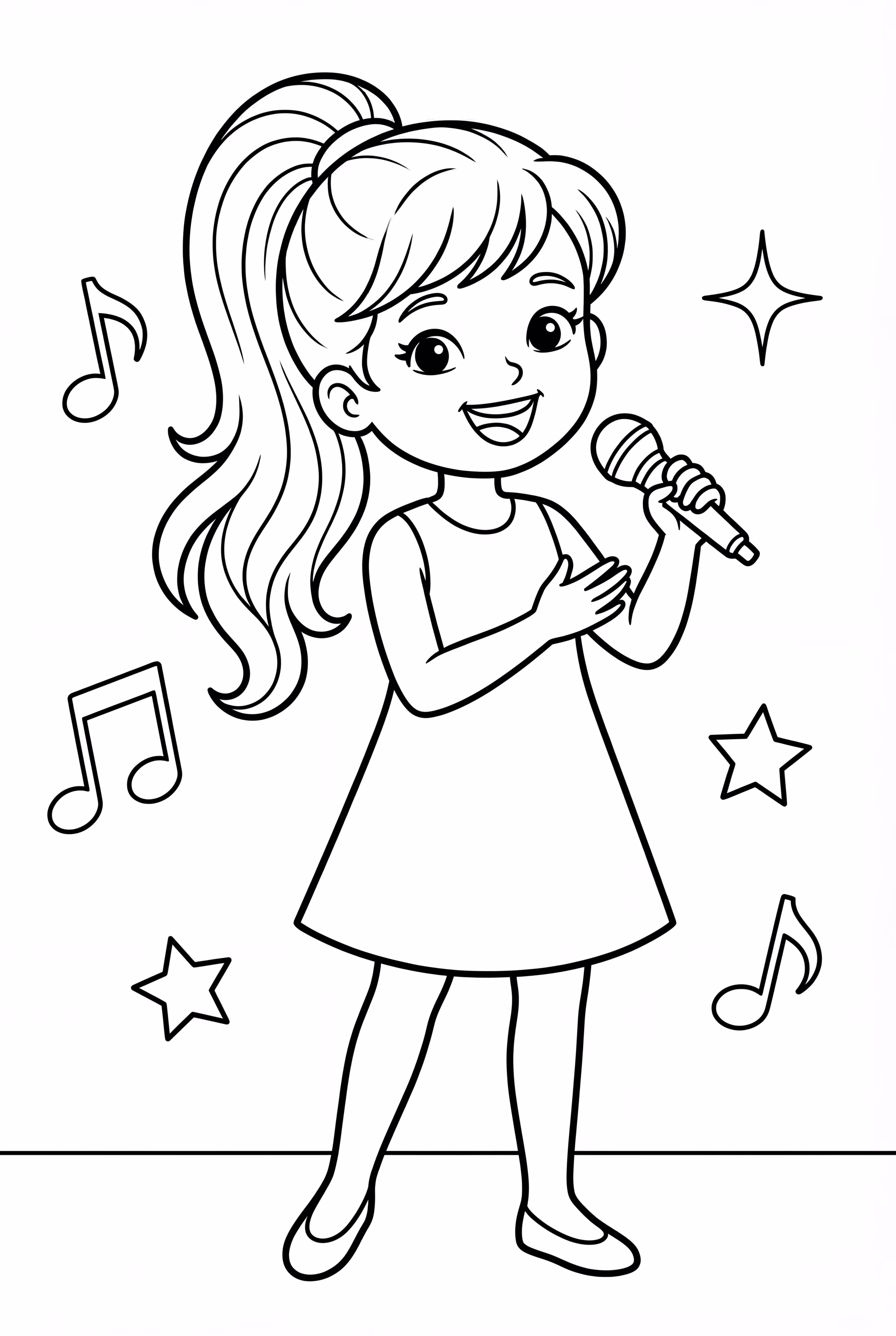 Ariana Grande Singing Into A Microphone