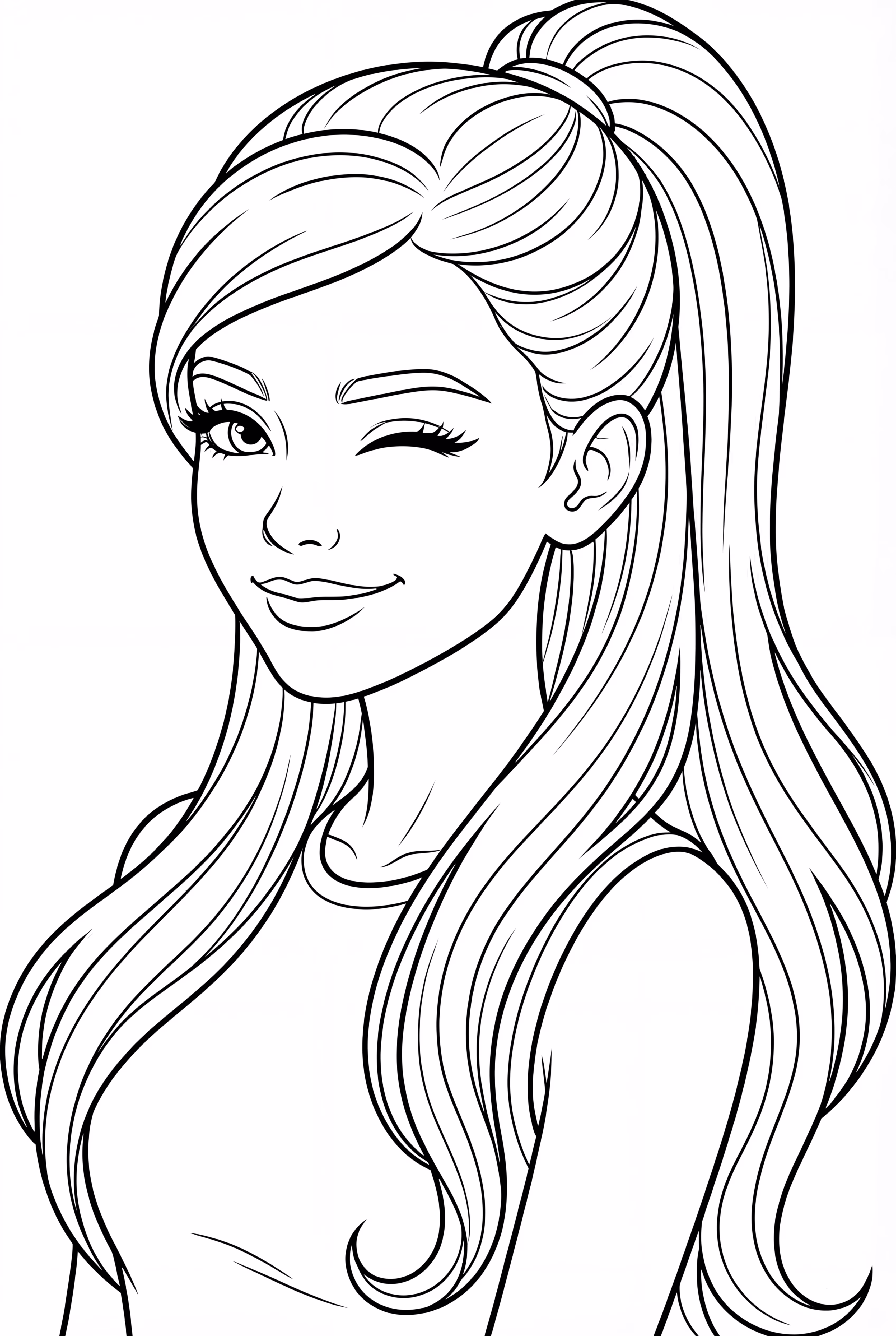 阿丽亚娜·格兰德调皮地眨眼