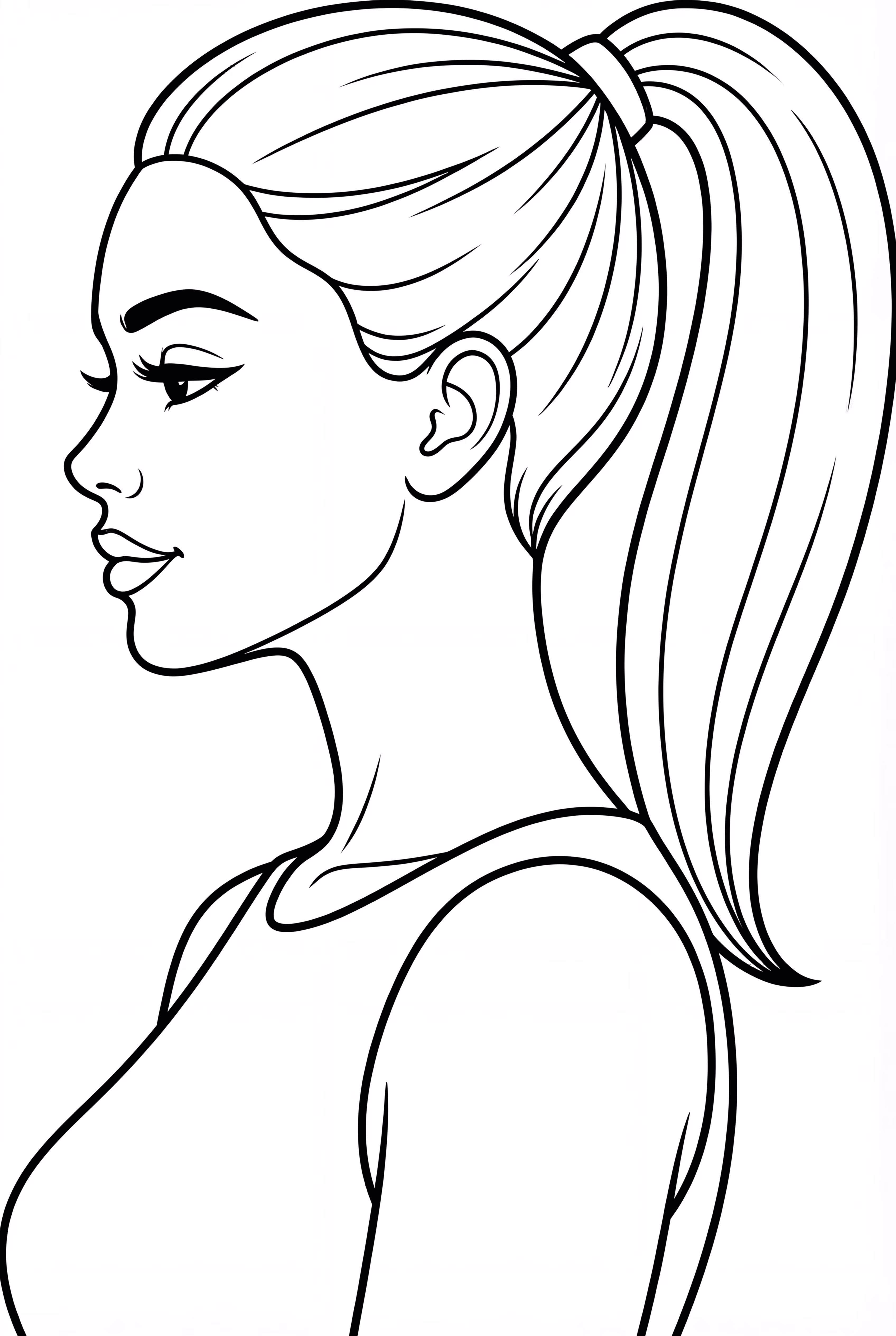 阿丽亚娜·格兰德的简单马尾辫