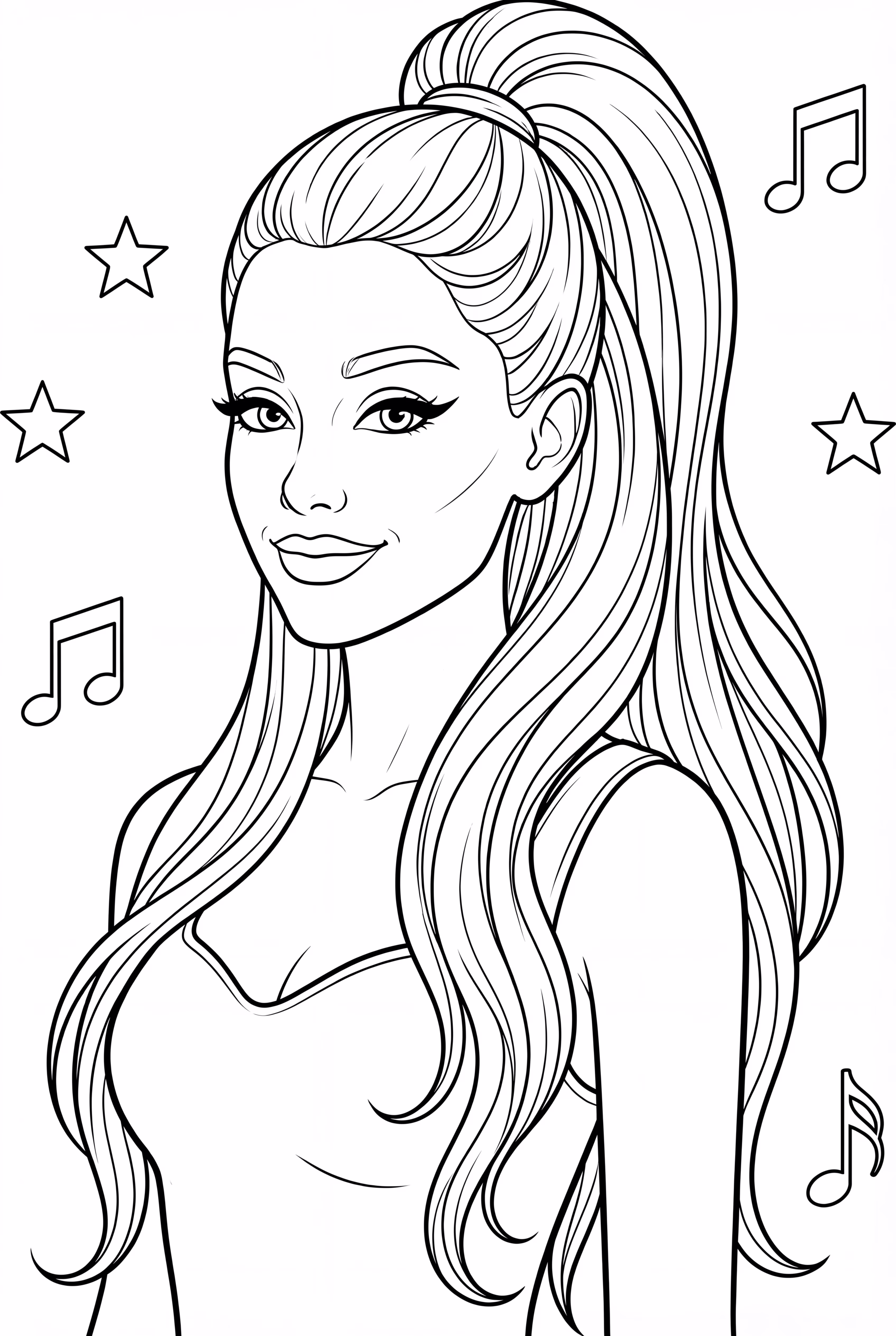 Ariana Grande和她标志性的猫眼妆