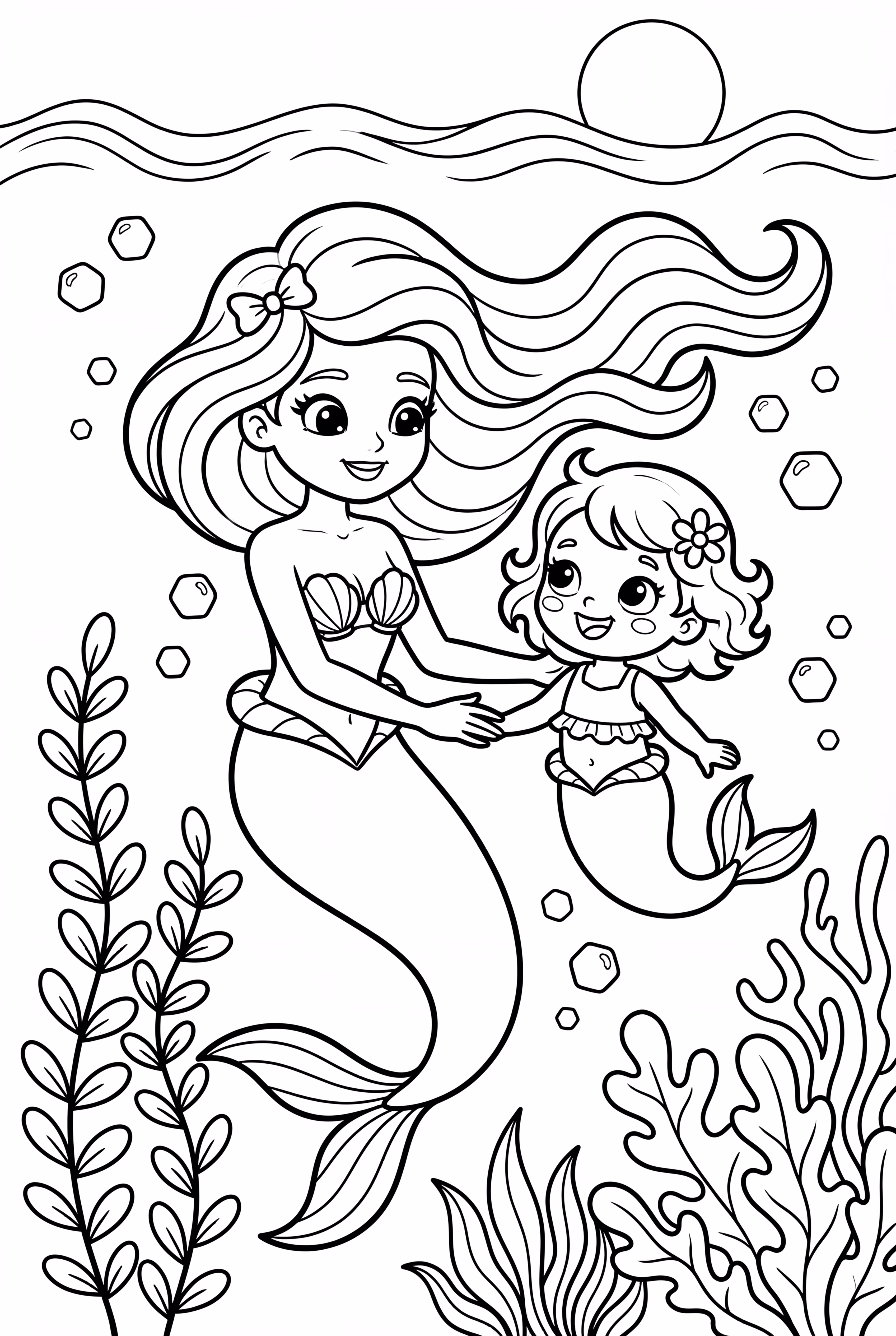 ariel and eric on a boatariel and melody exploring underwater