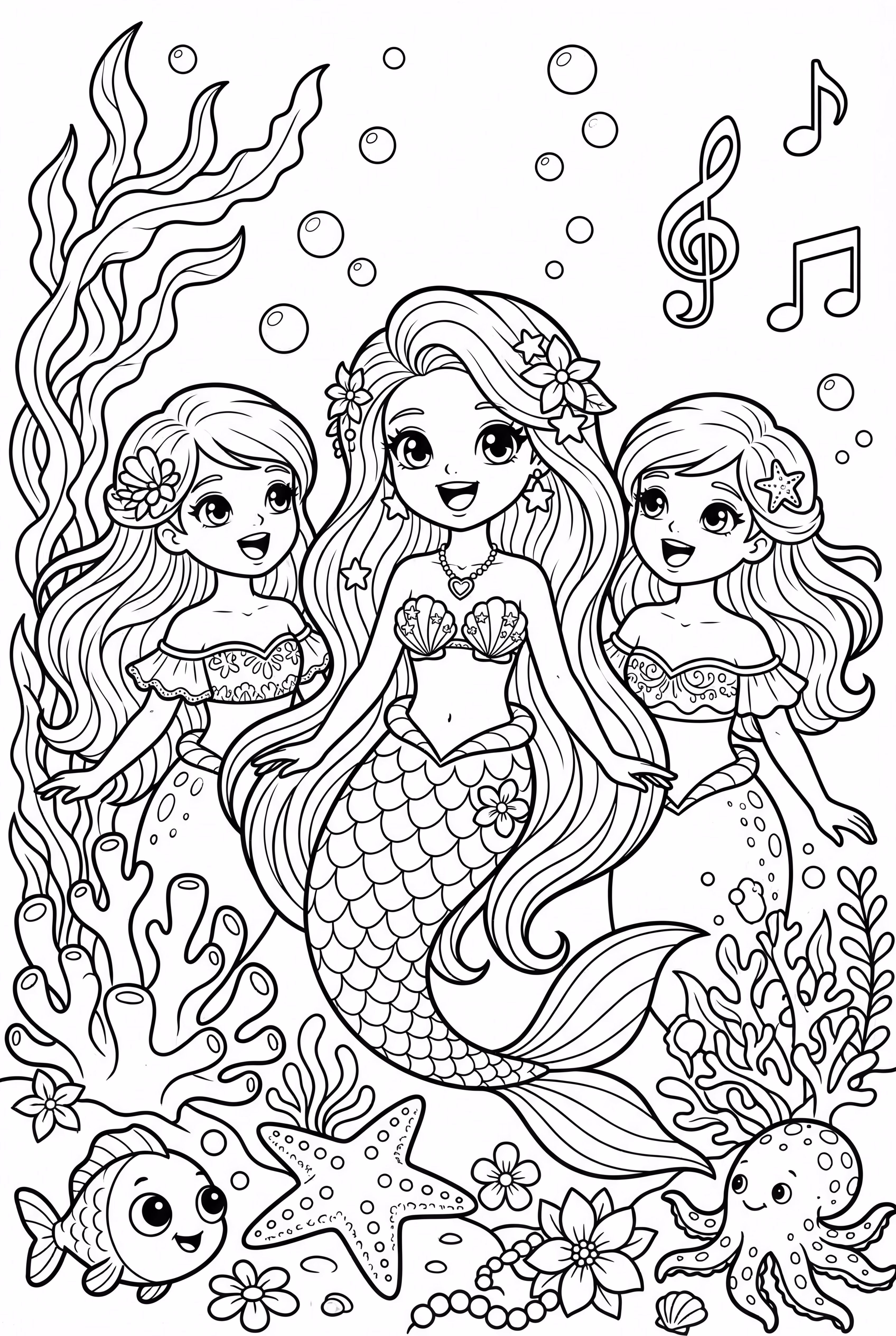 ariel and sisters singing together-2