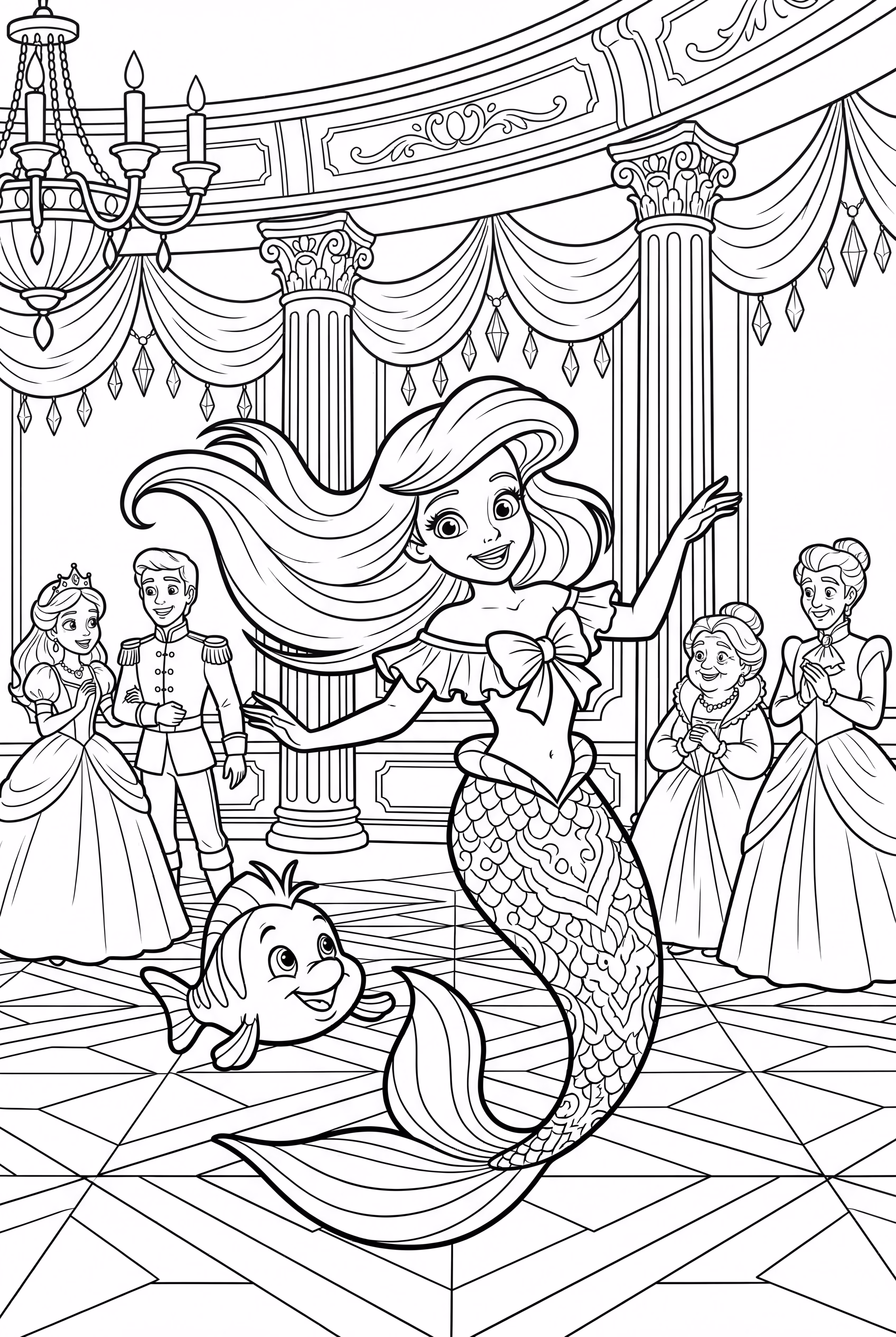 Ariel Dancing At The Palace Ball