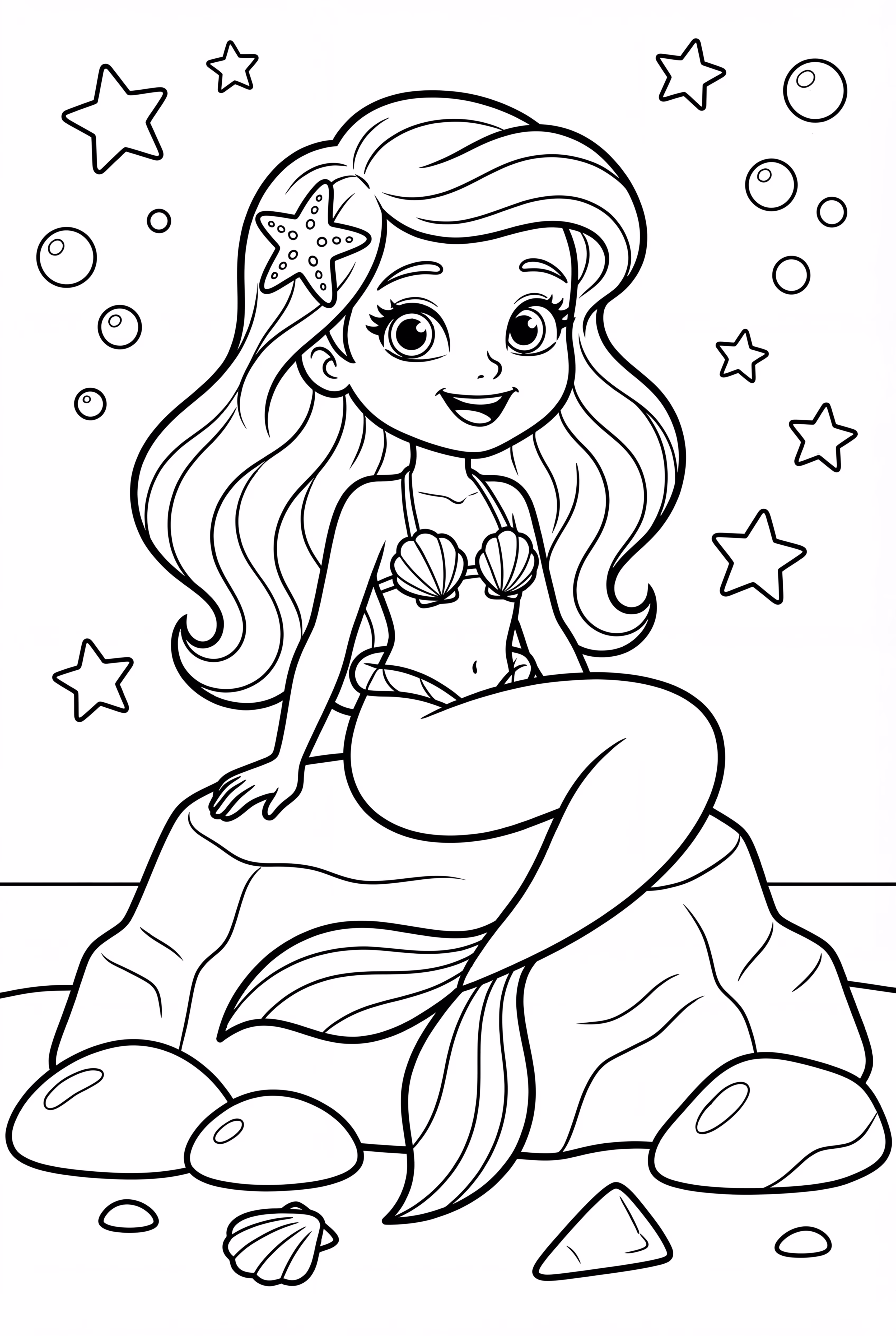 ariel transforming into a human on the beach