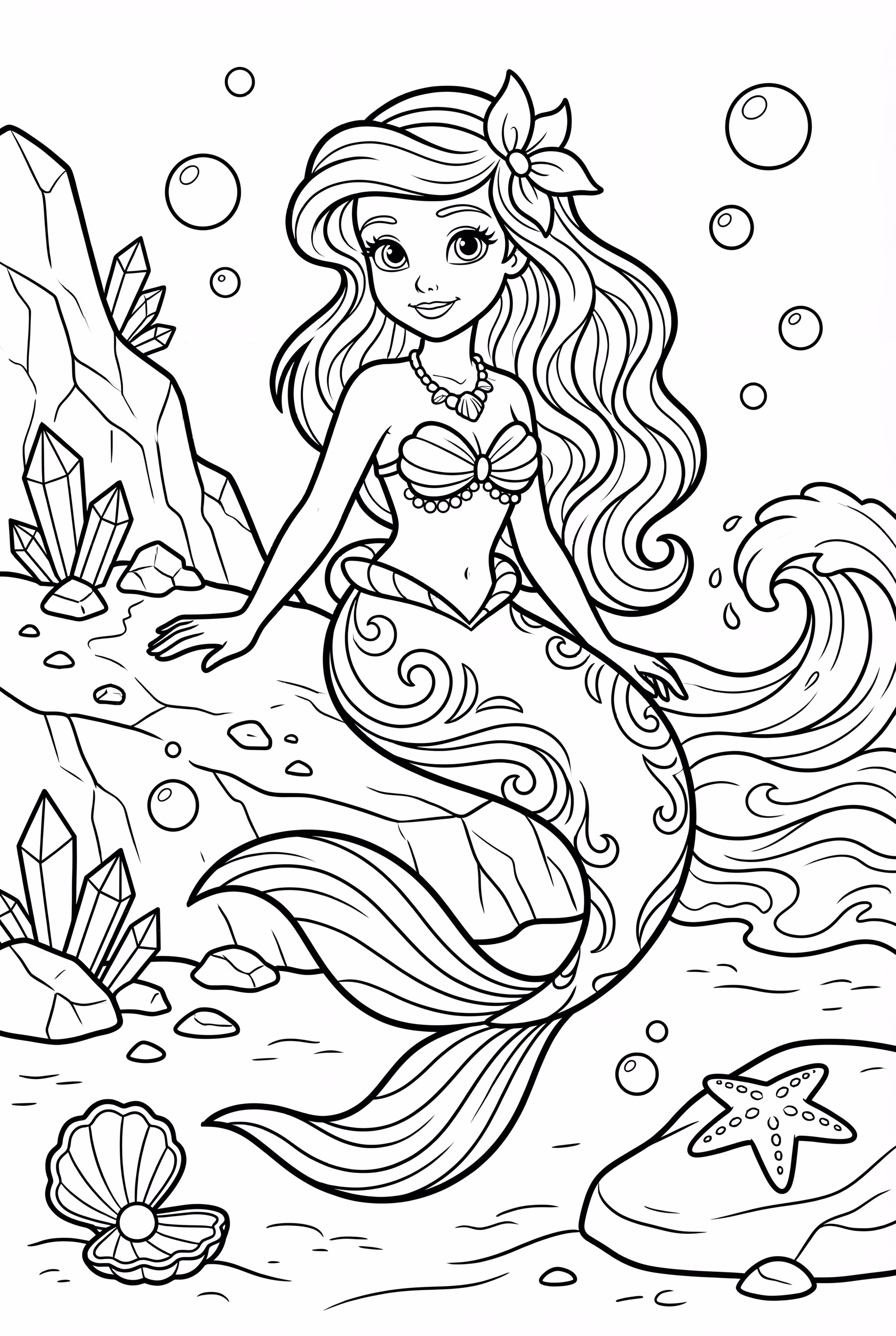 ariel transforming into a human on the beach-2