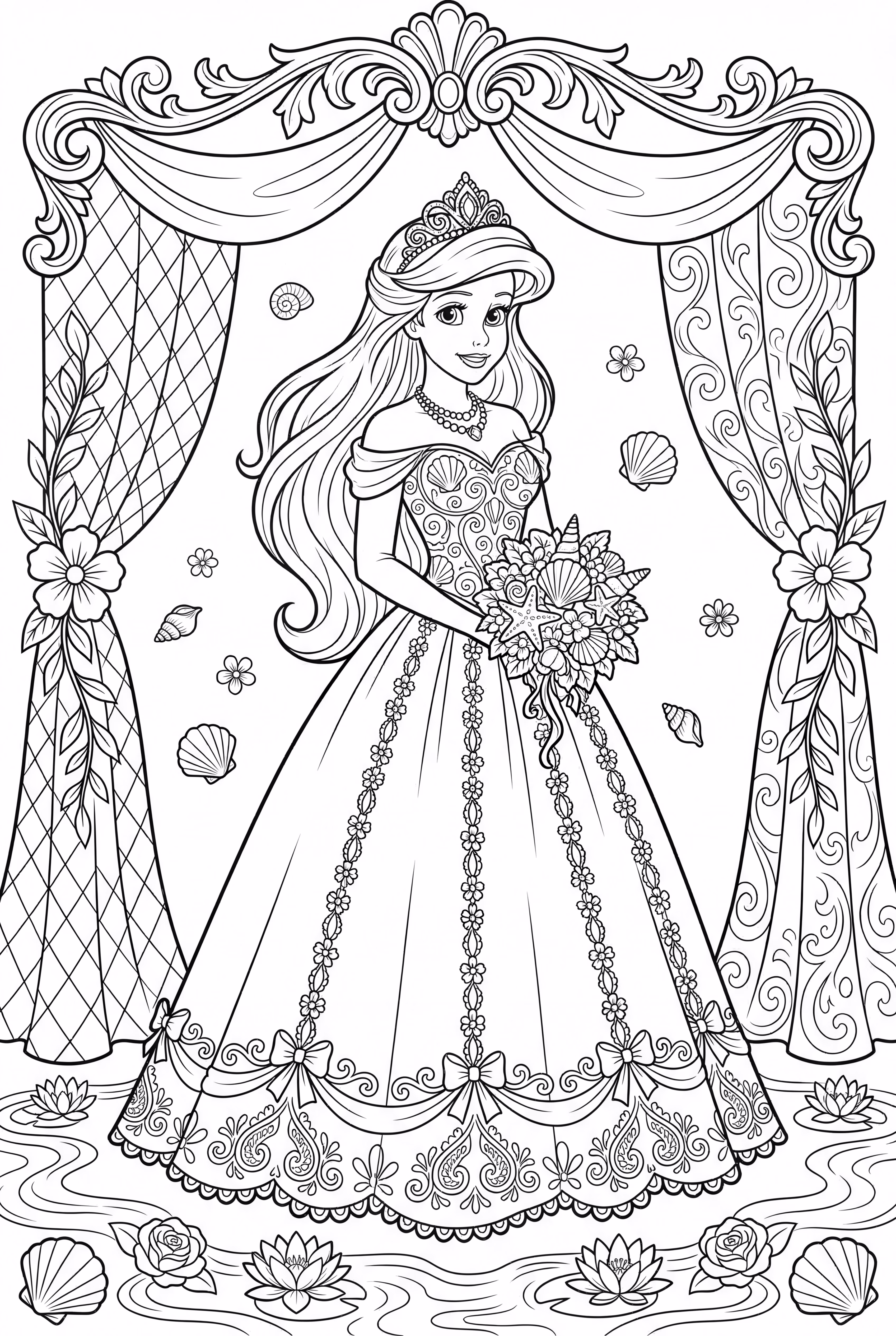 ariel wedding dress