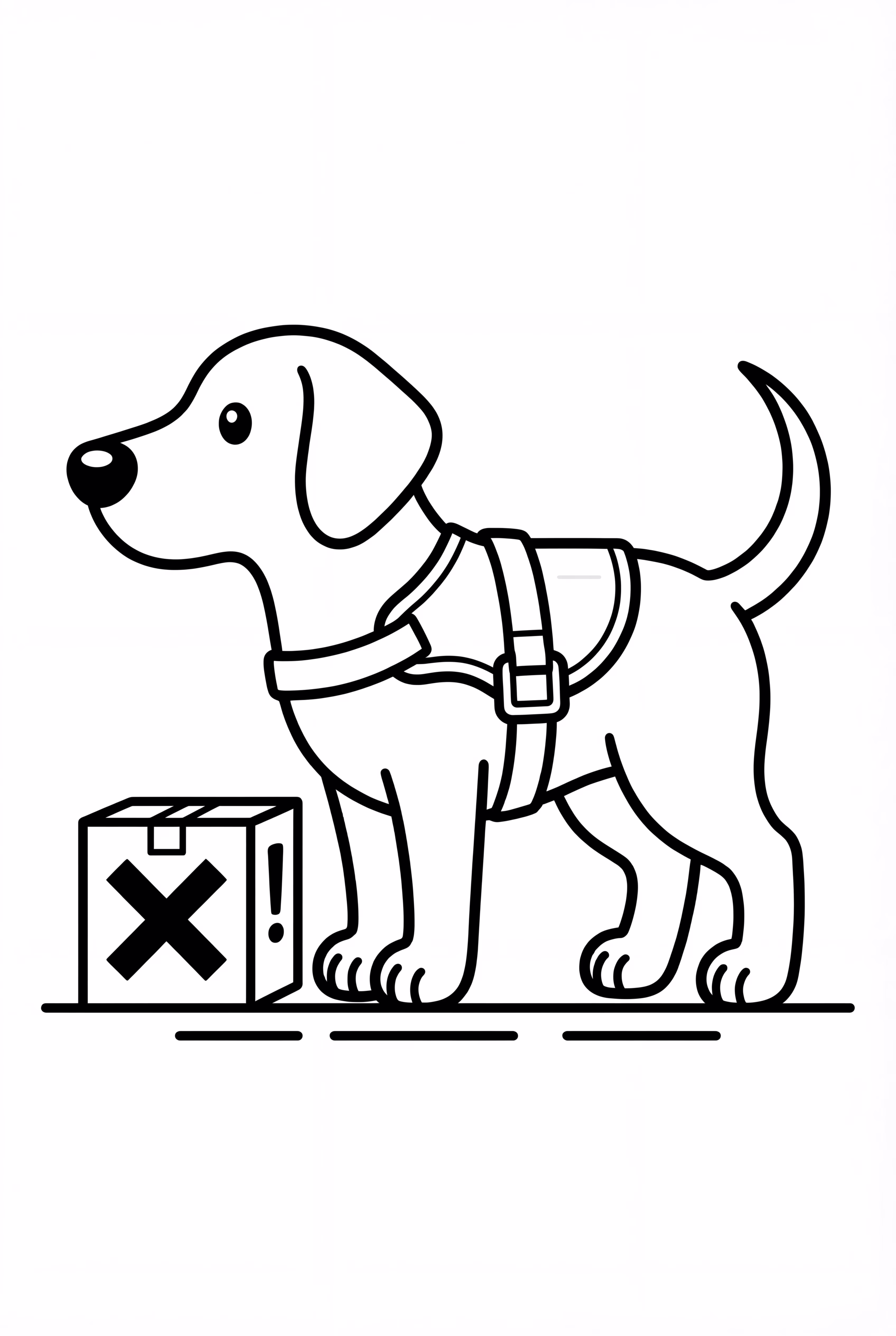 Army Dog Detecting Explosives