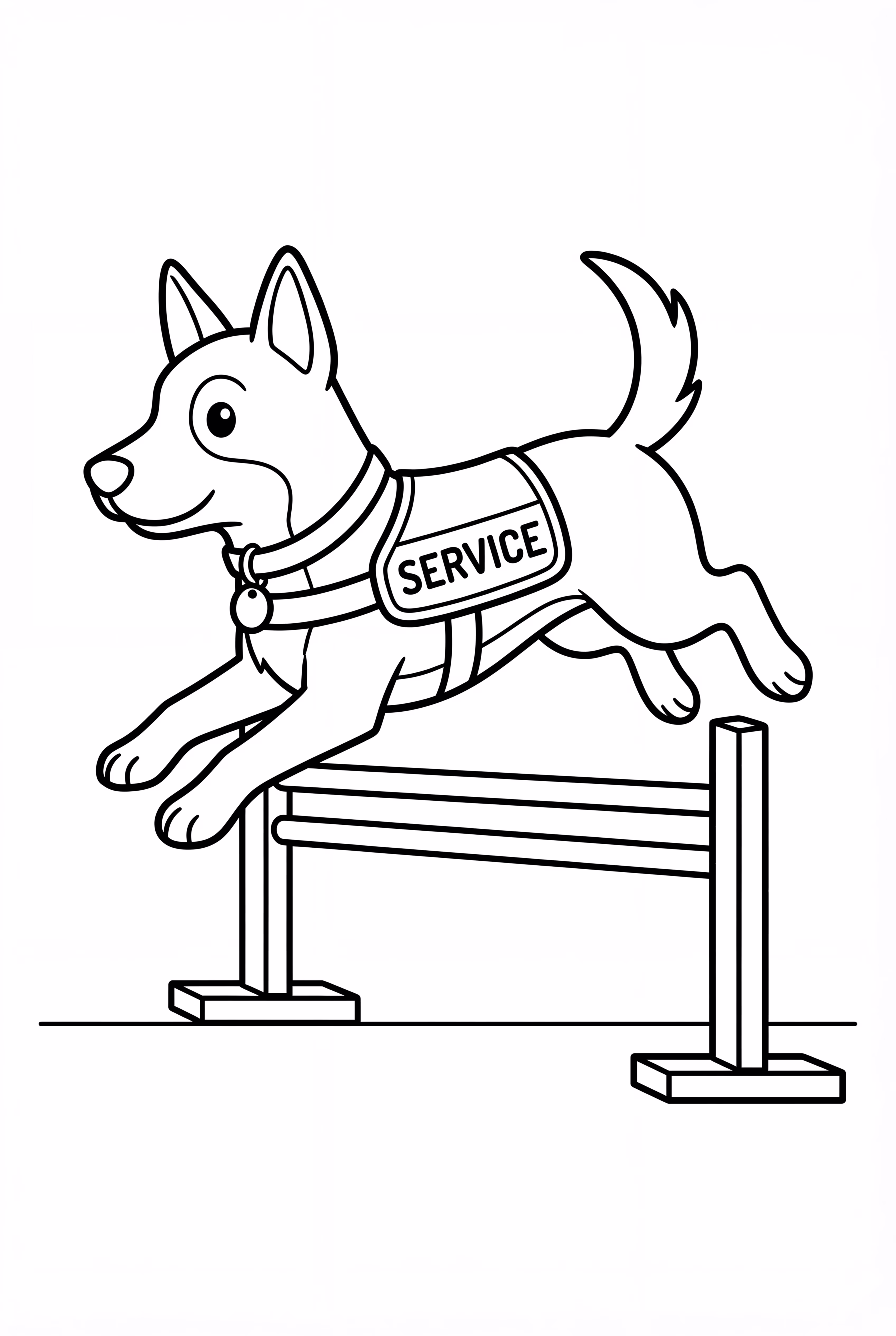 Army Dog Jumping Obstacle