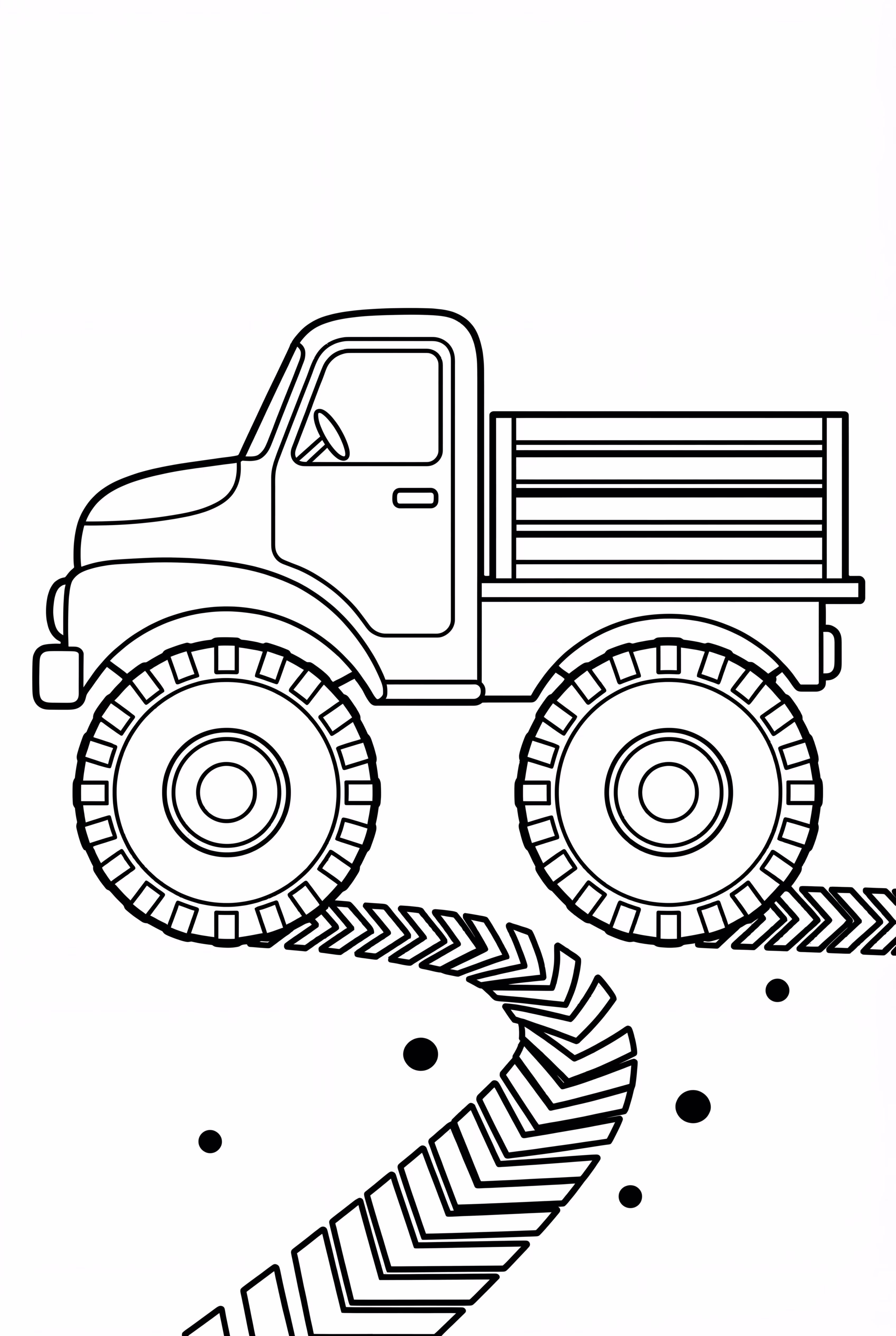 Armee Lkw Reifenspuren