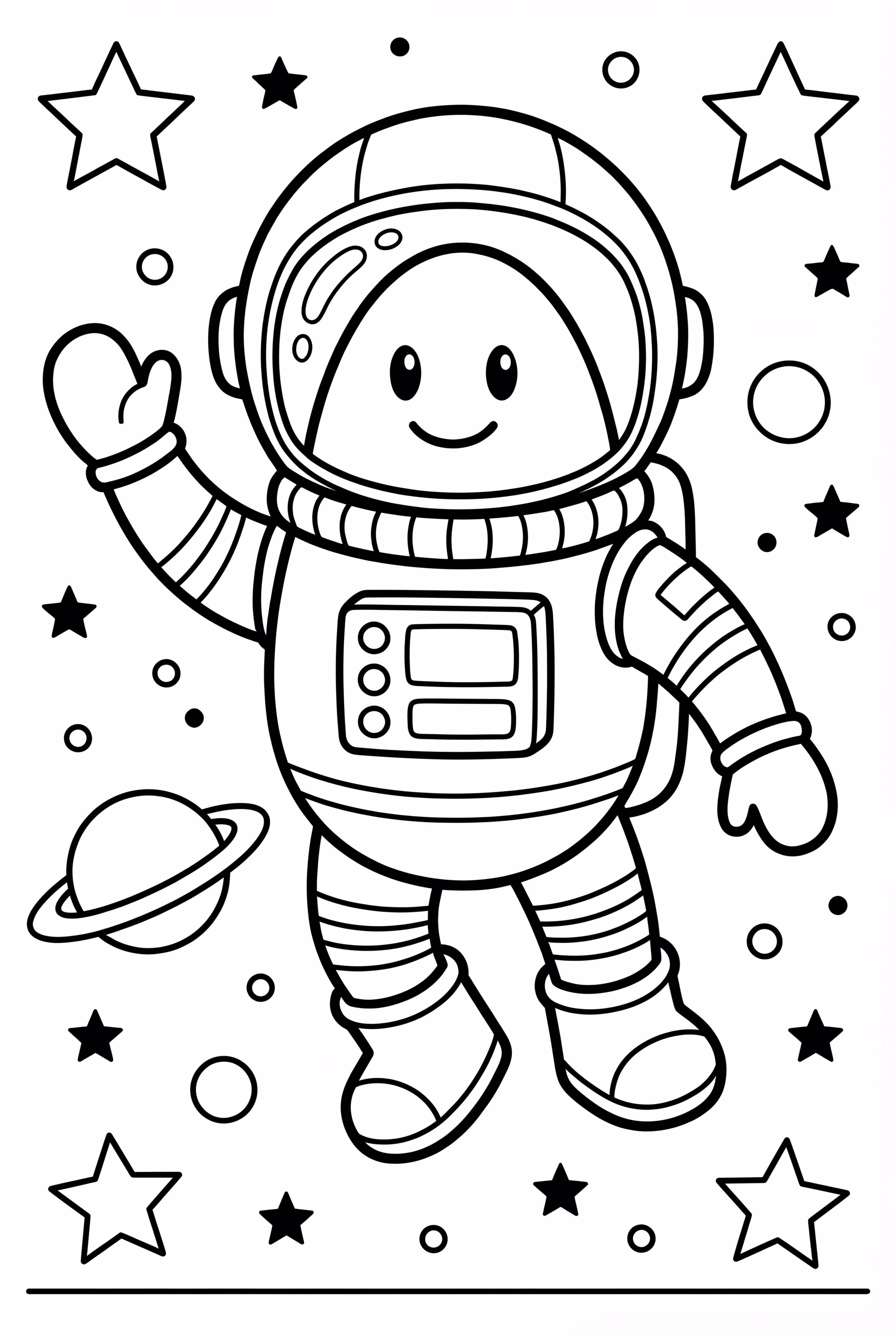 Ovo Astronauta Flutuando Entre Estrelas
