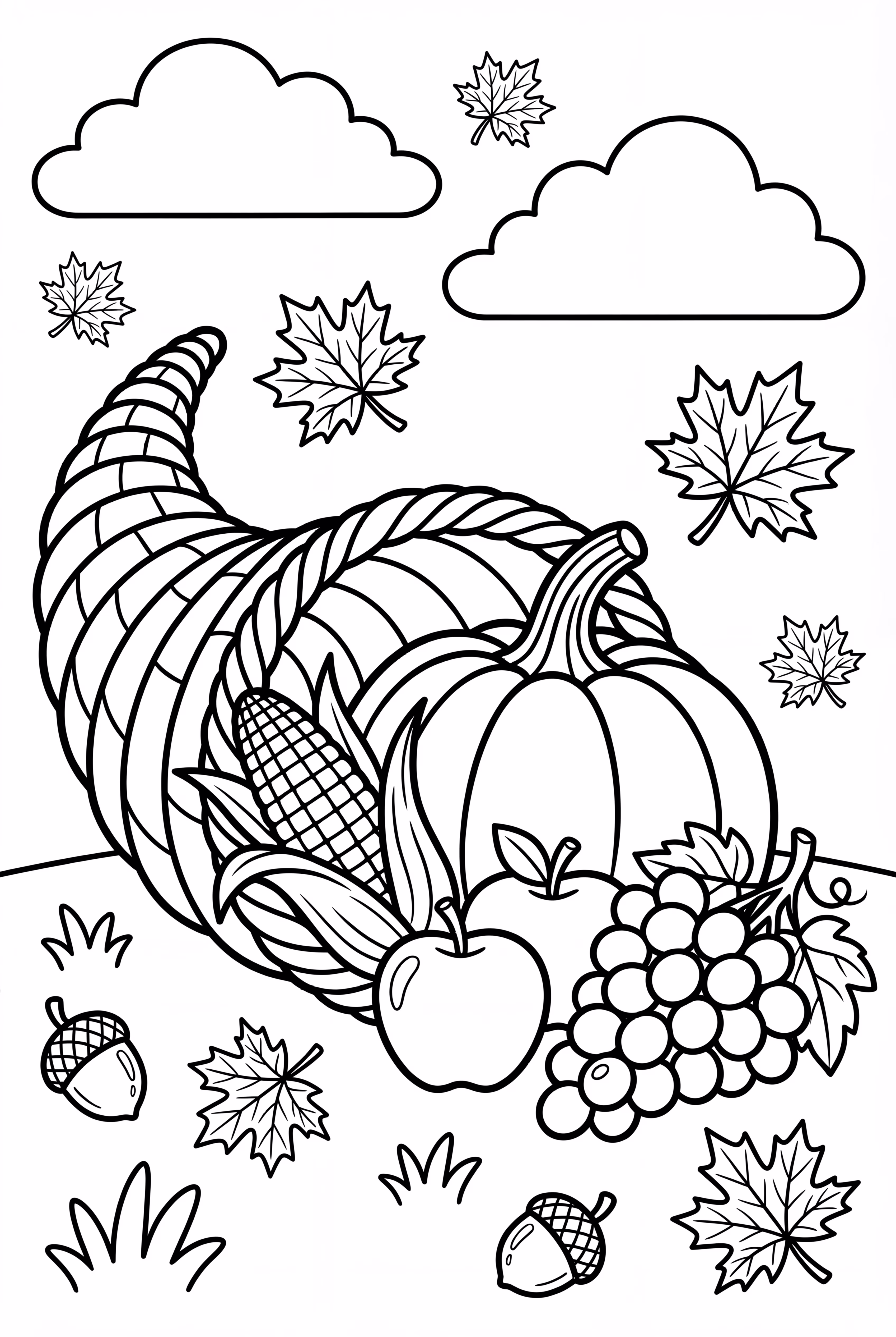 Autumn Scene With A Cornucopia