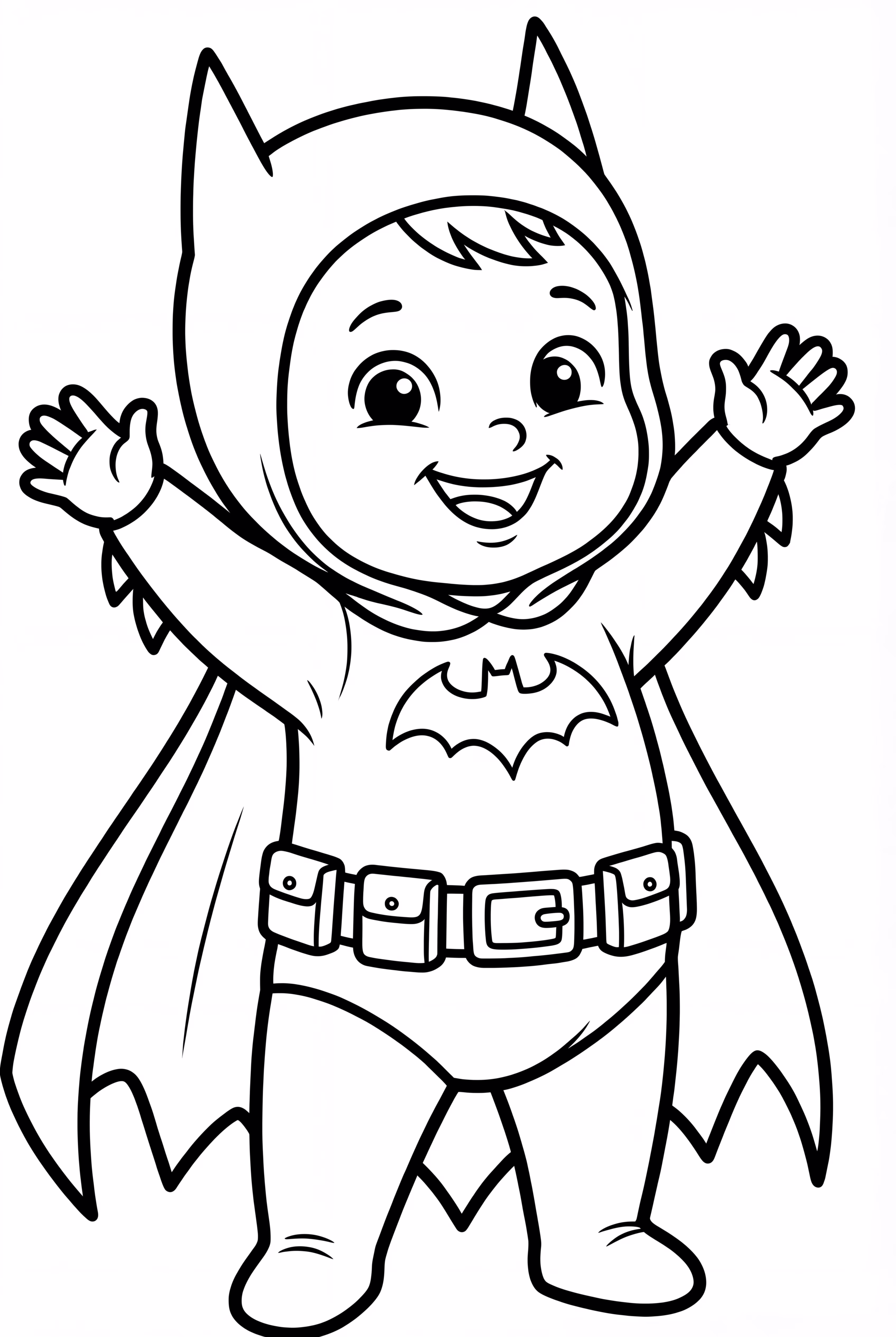 Baby Batman Wearing Cape Onesie