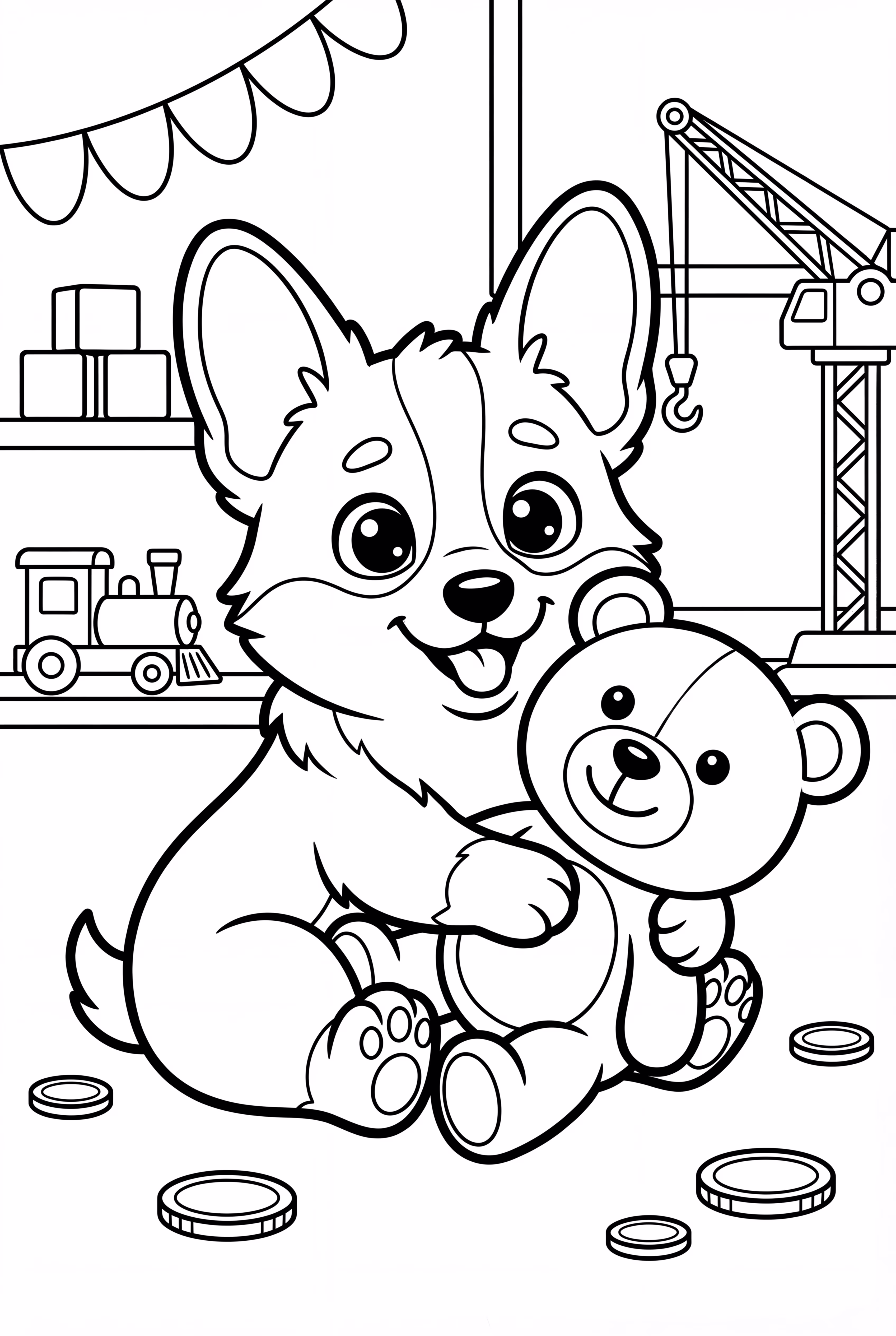 Baby Corgi Hugging Toy