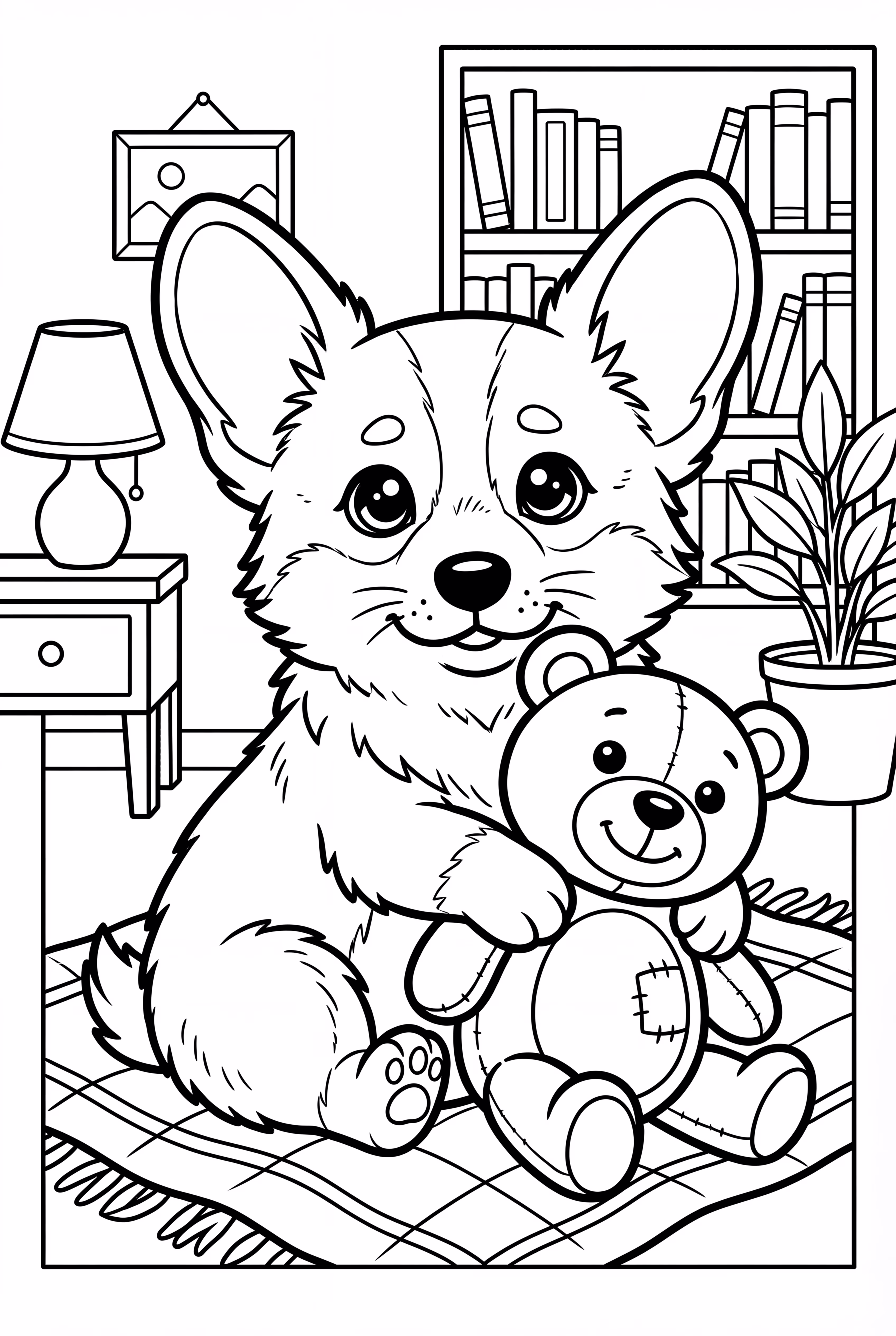 Baby Corgi Hugging Toy