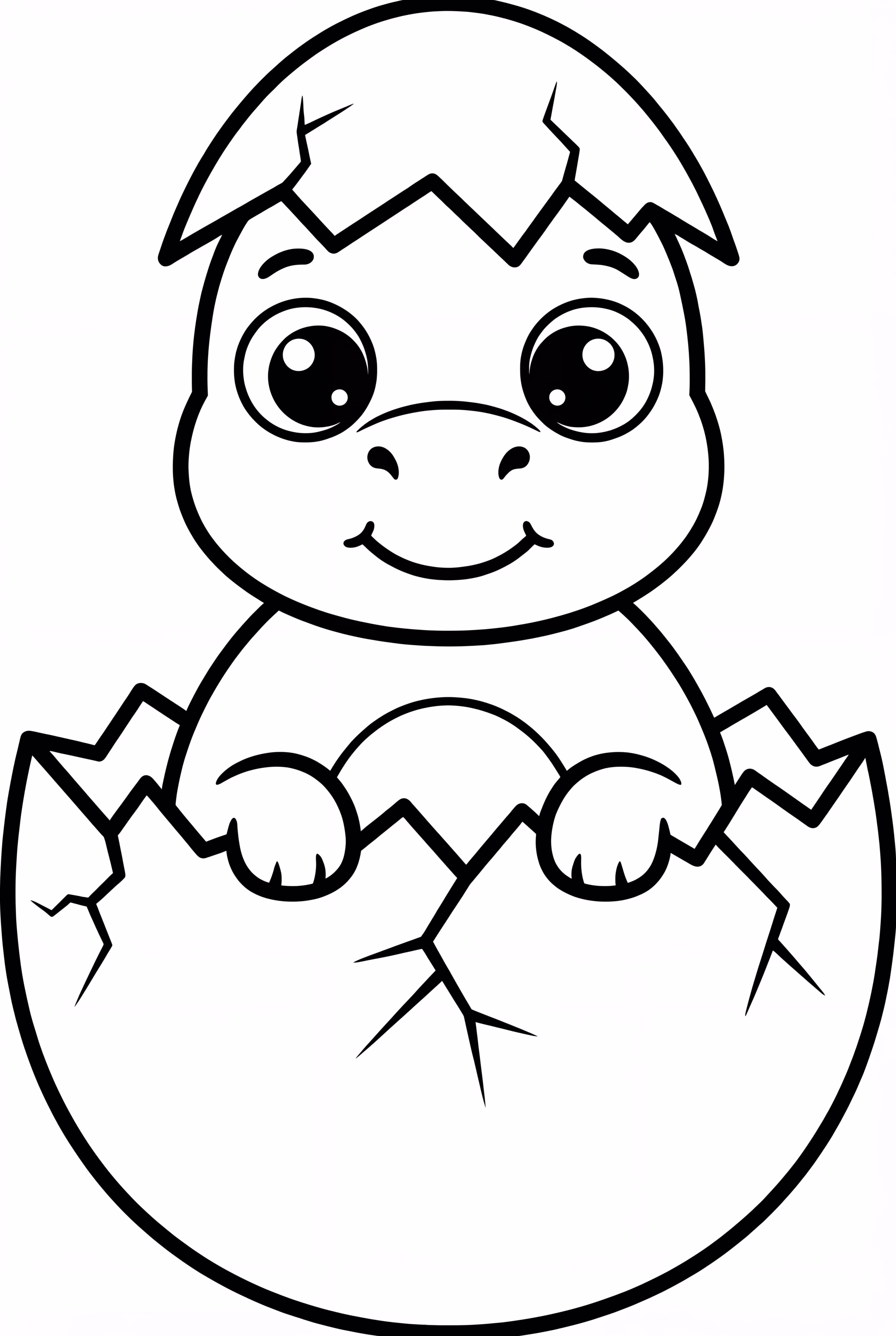 Baby Dinosaur Hatching From Egg