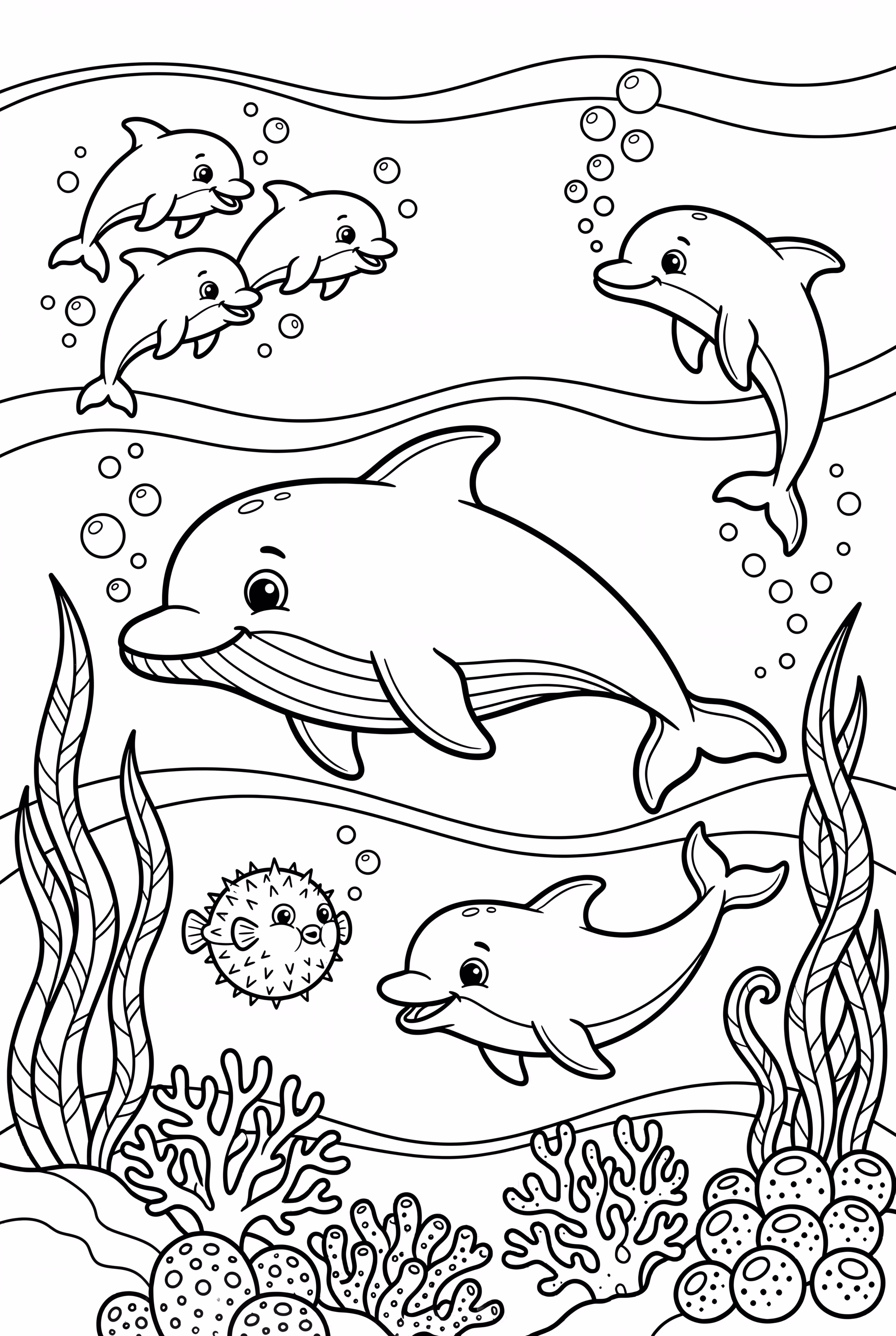 Baby-Delfin Spielzeit