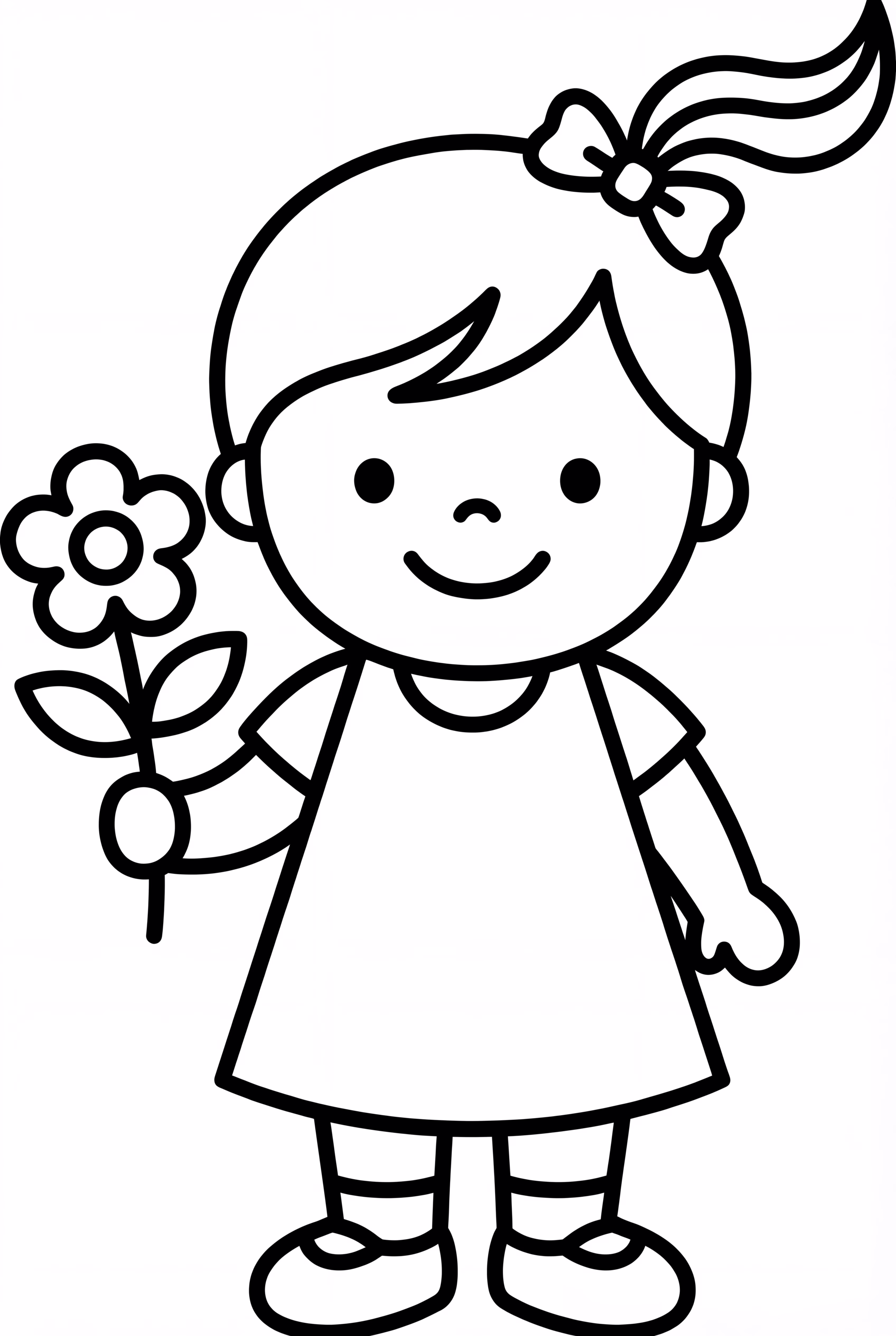 Baby Girl With A Flower