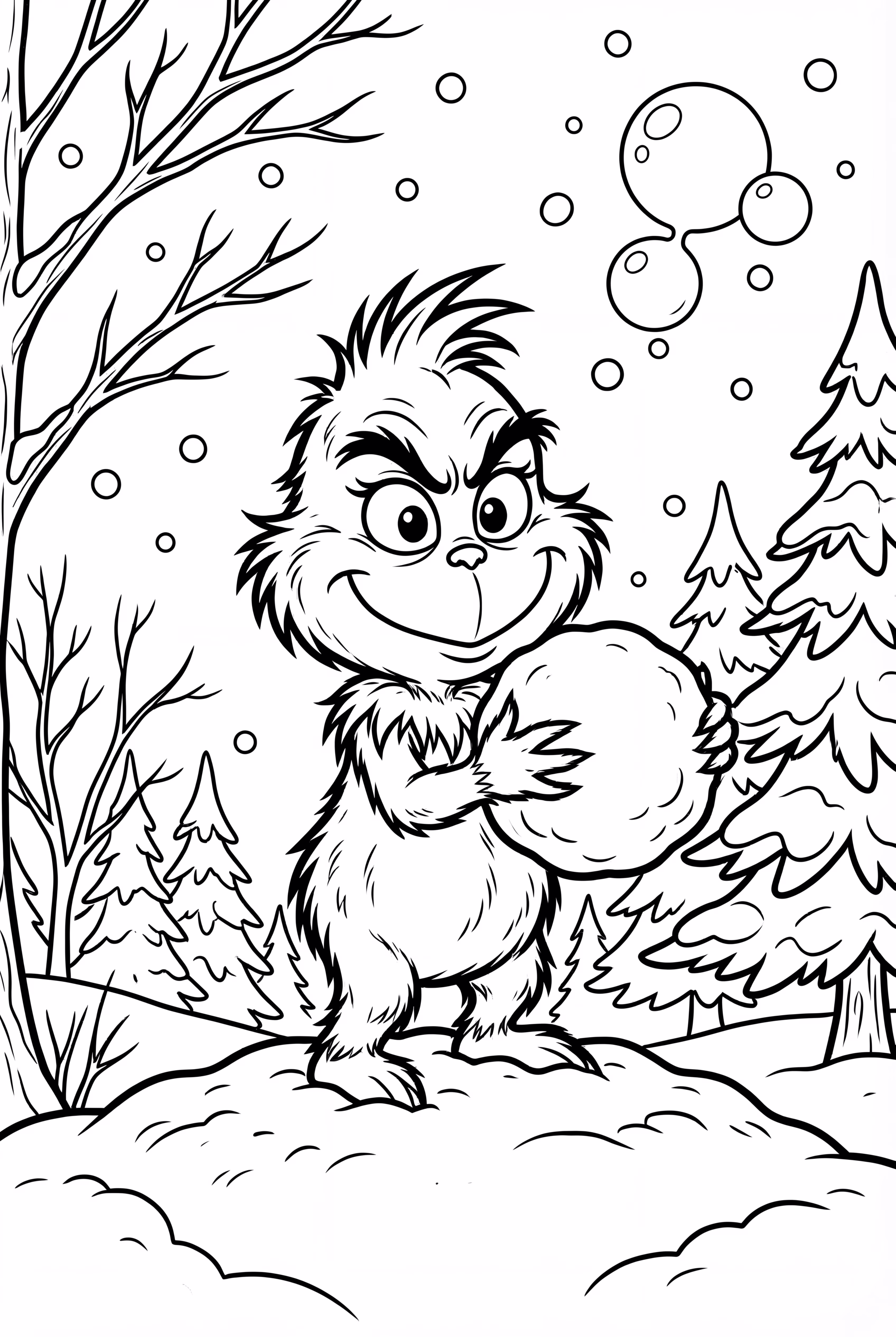 Baby Grinch spielt im Schnee-2