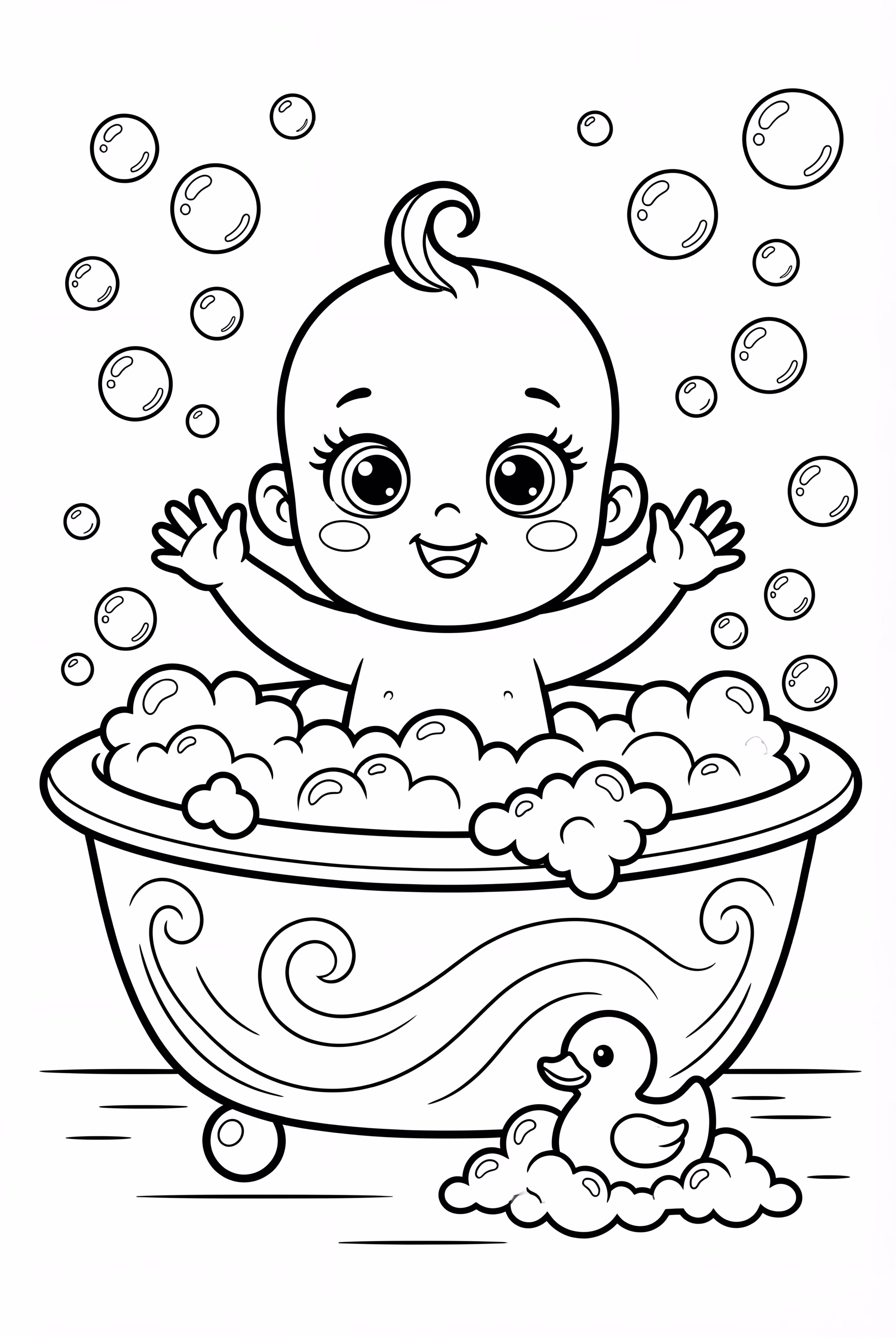 Baby In A Bubble Bath