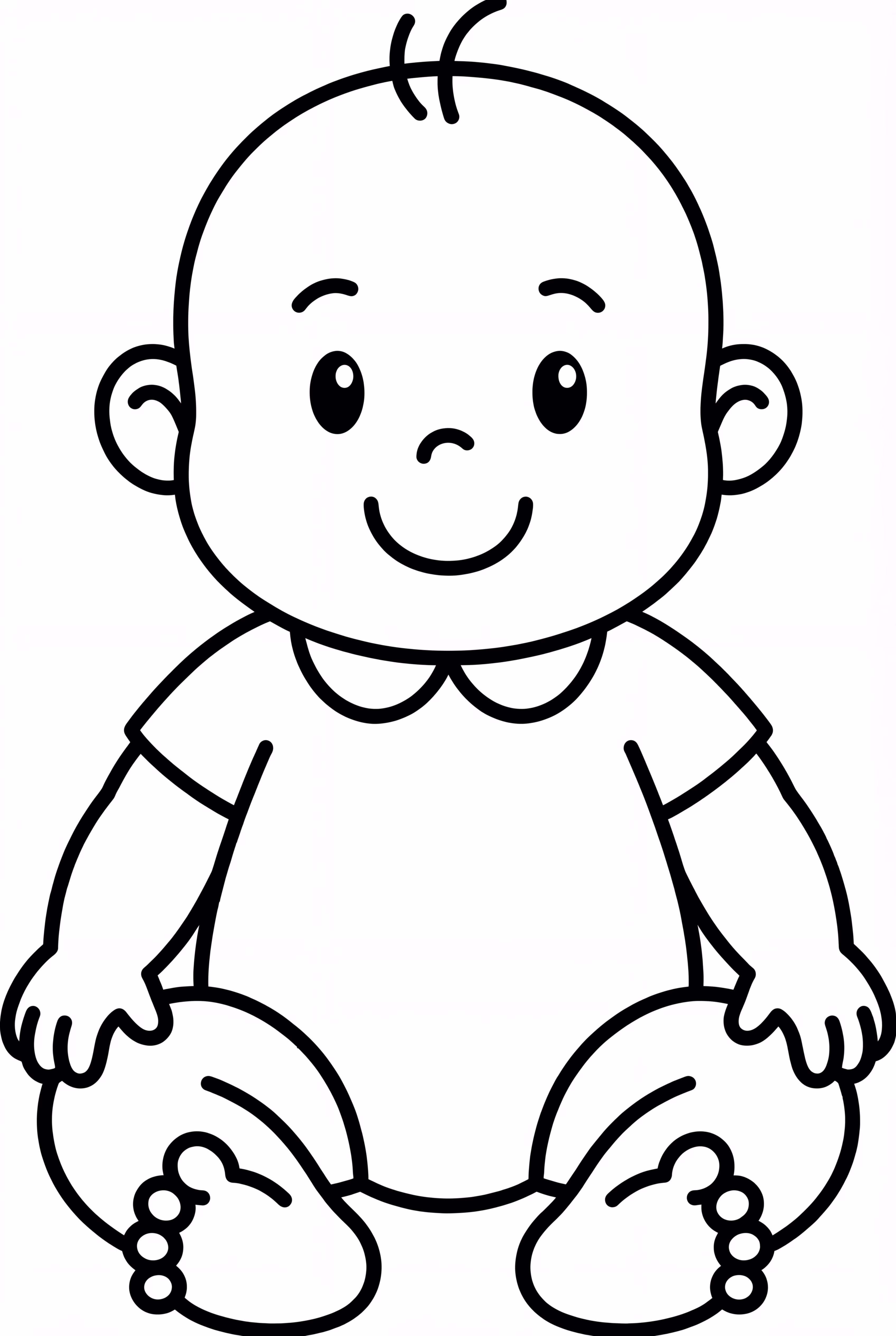 Baby In A Simple Onesie