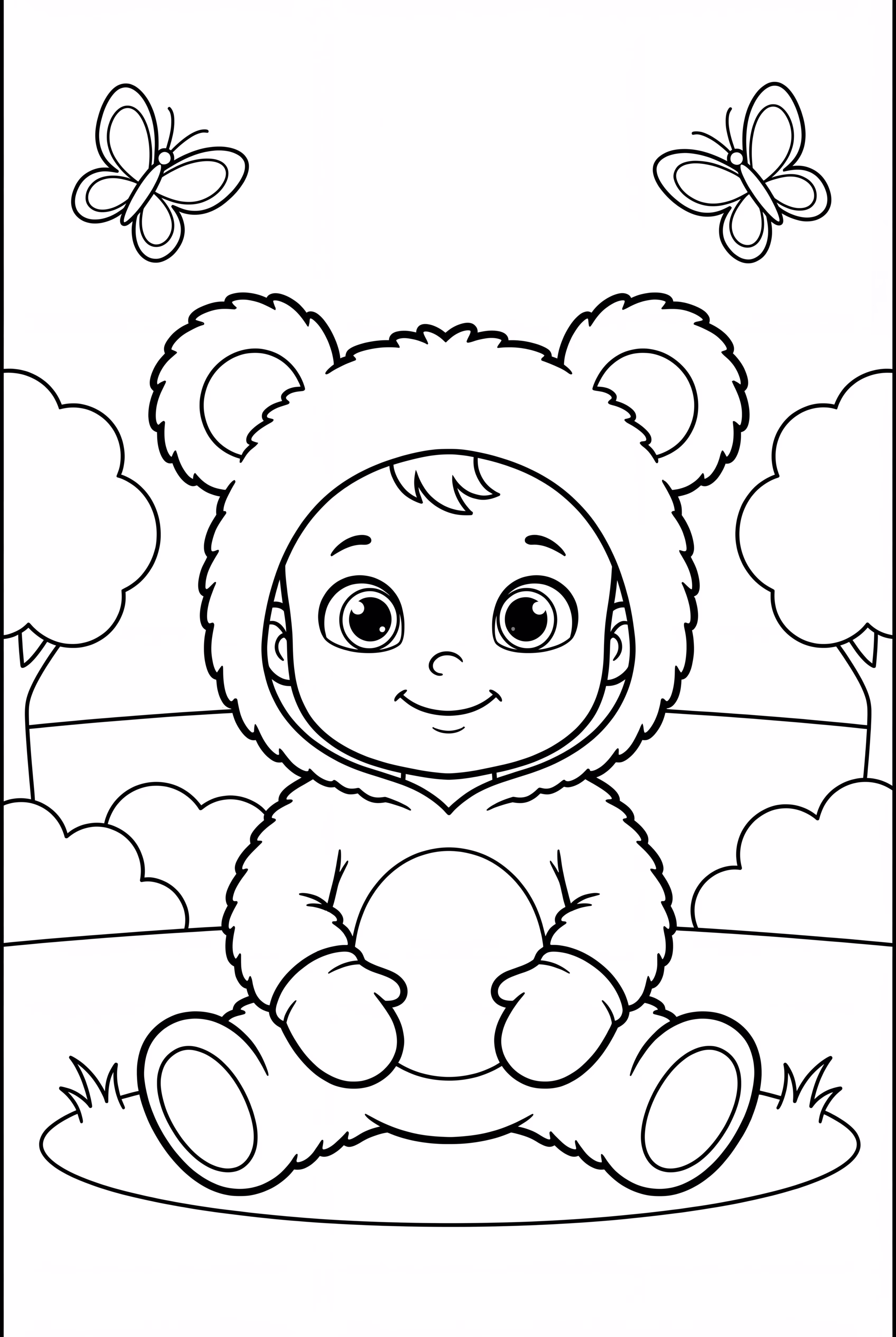 Baby In A Teddy Bear Costume