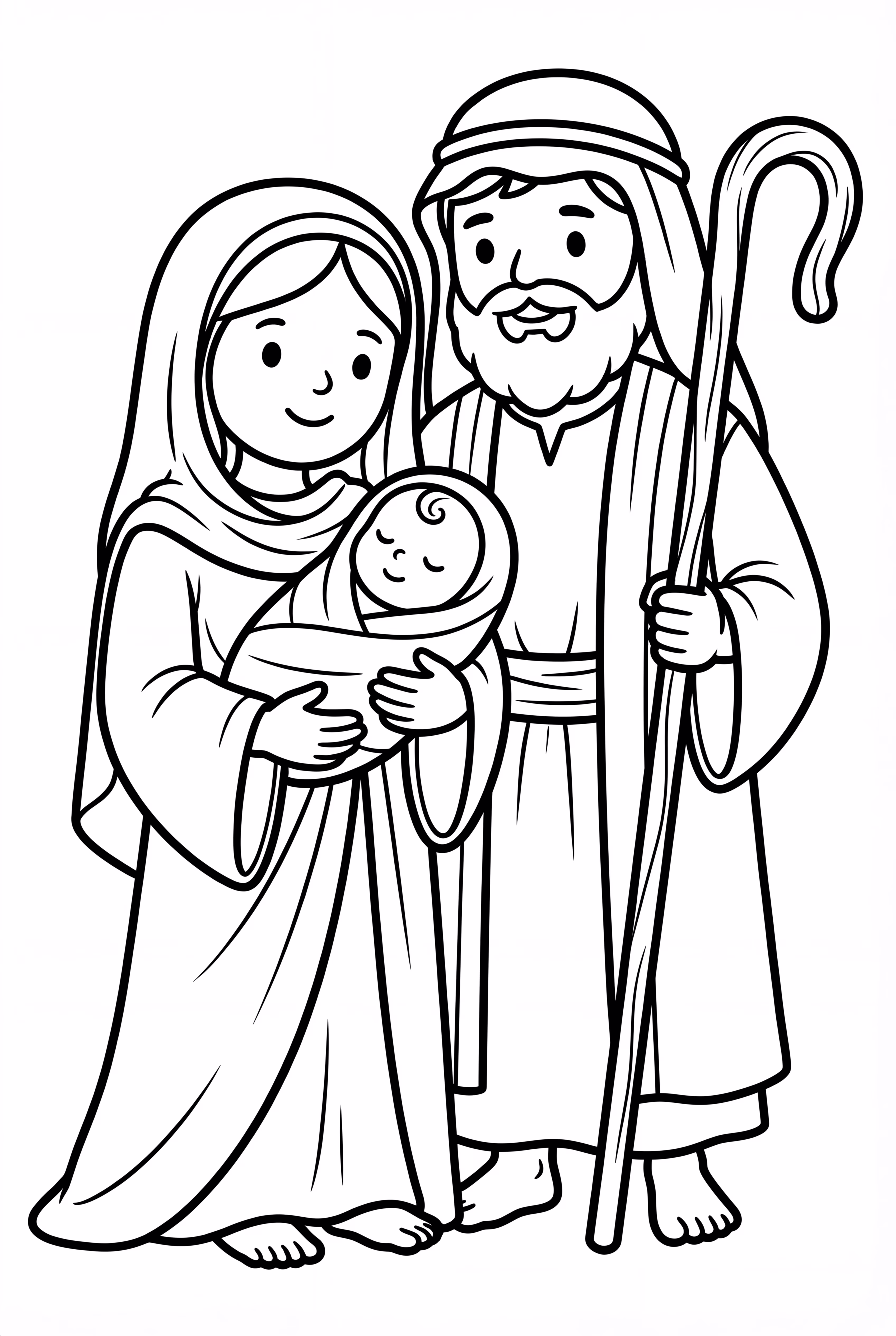 Baby Jesus With Mary And Joseph