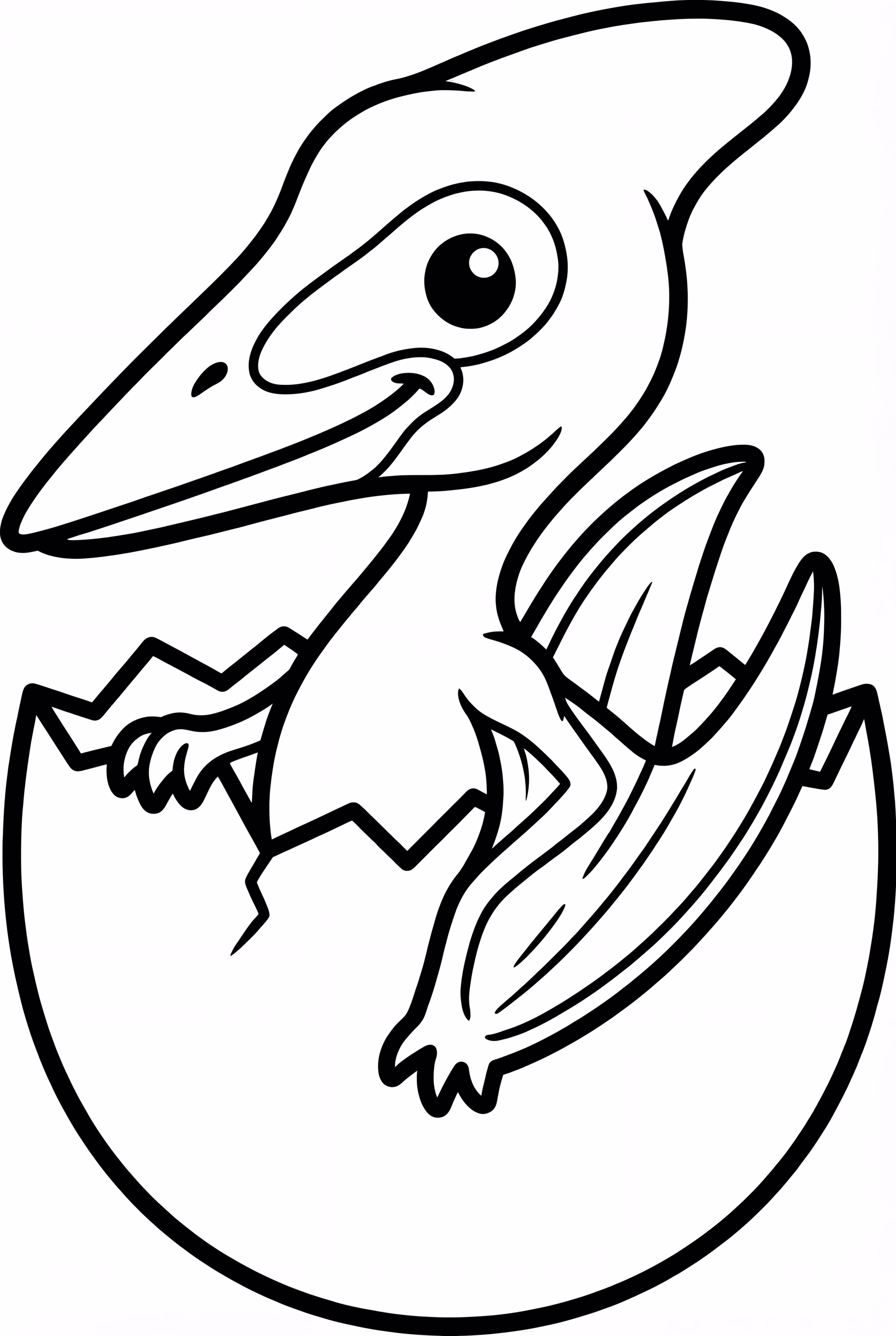 Baby Quetzalcoatlus In An Egg