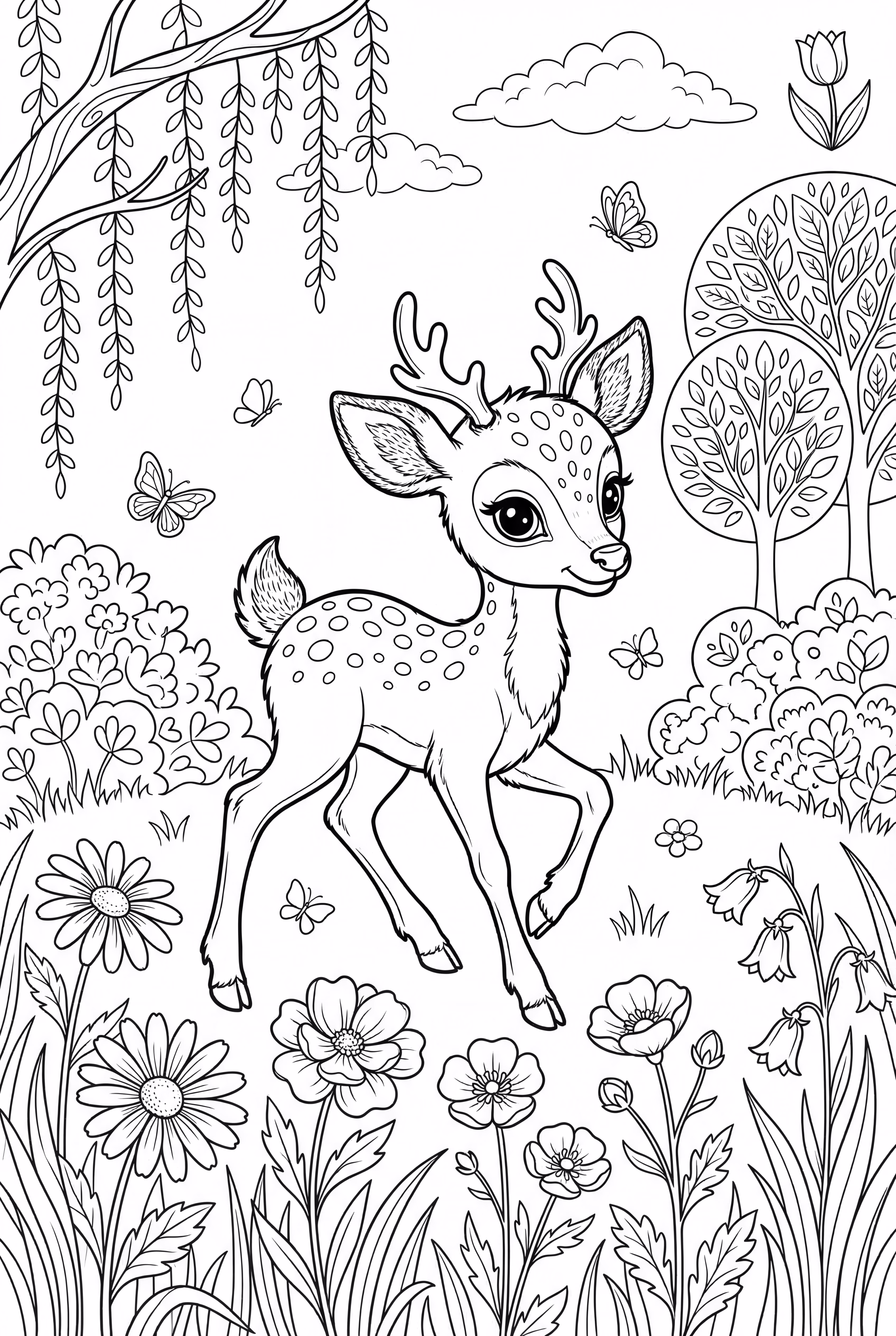 小麋鹿學習走路